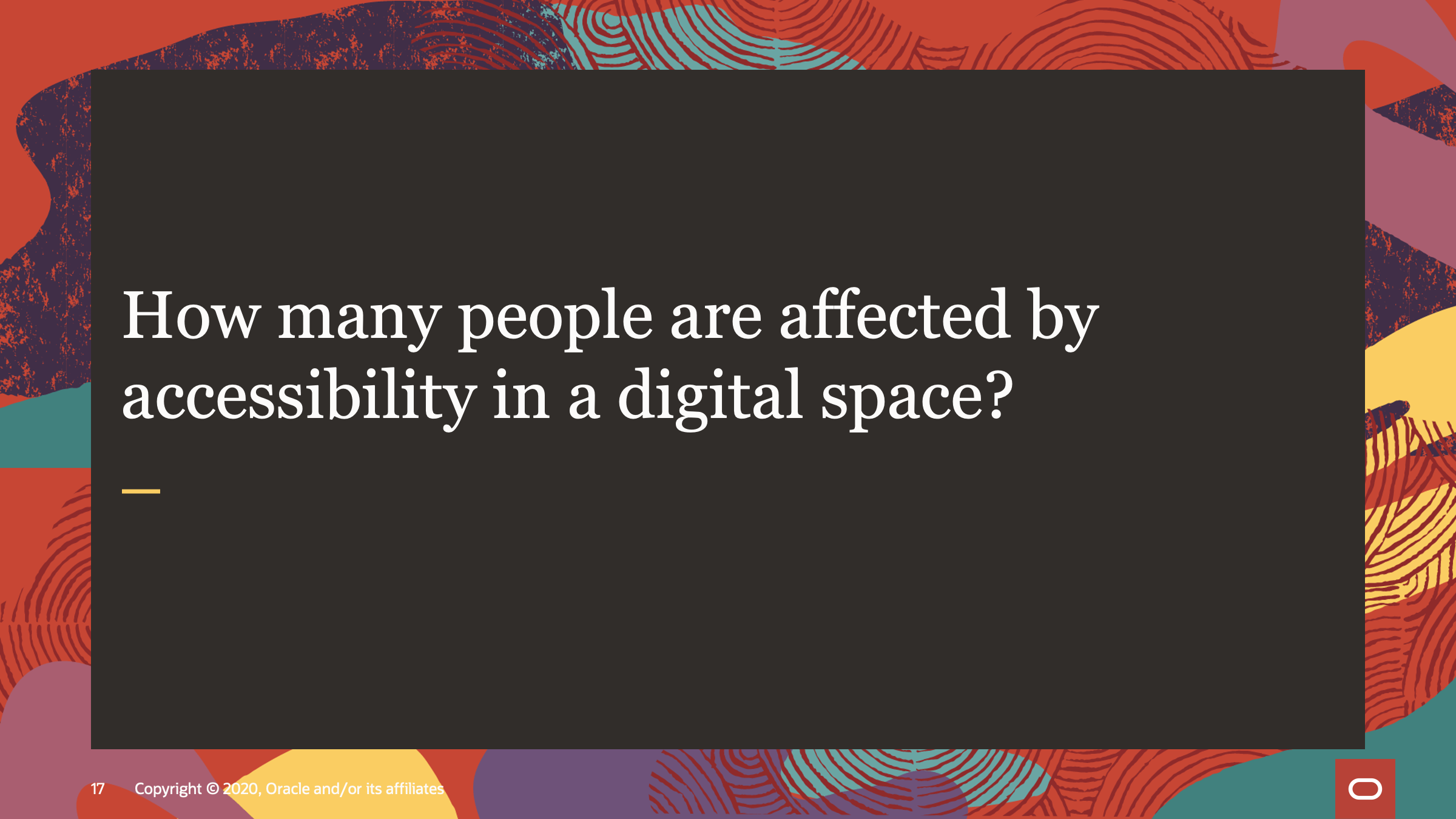 How many people are affected by accessibility in a digital space?