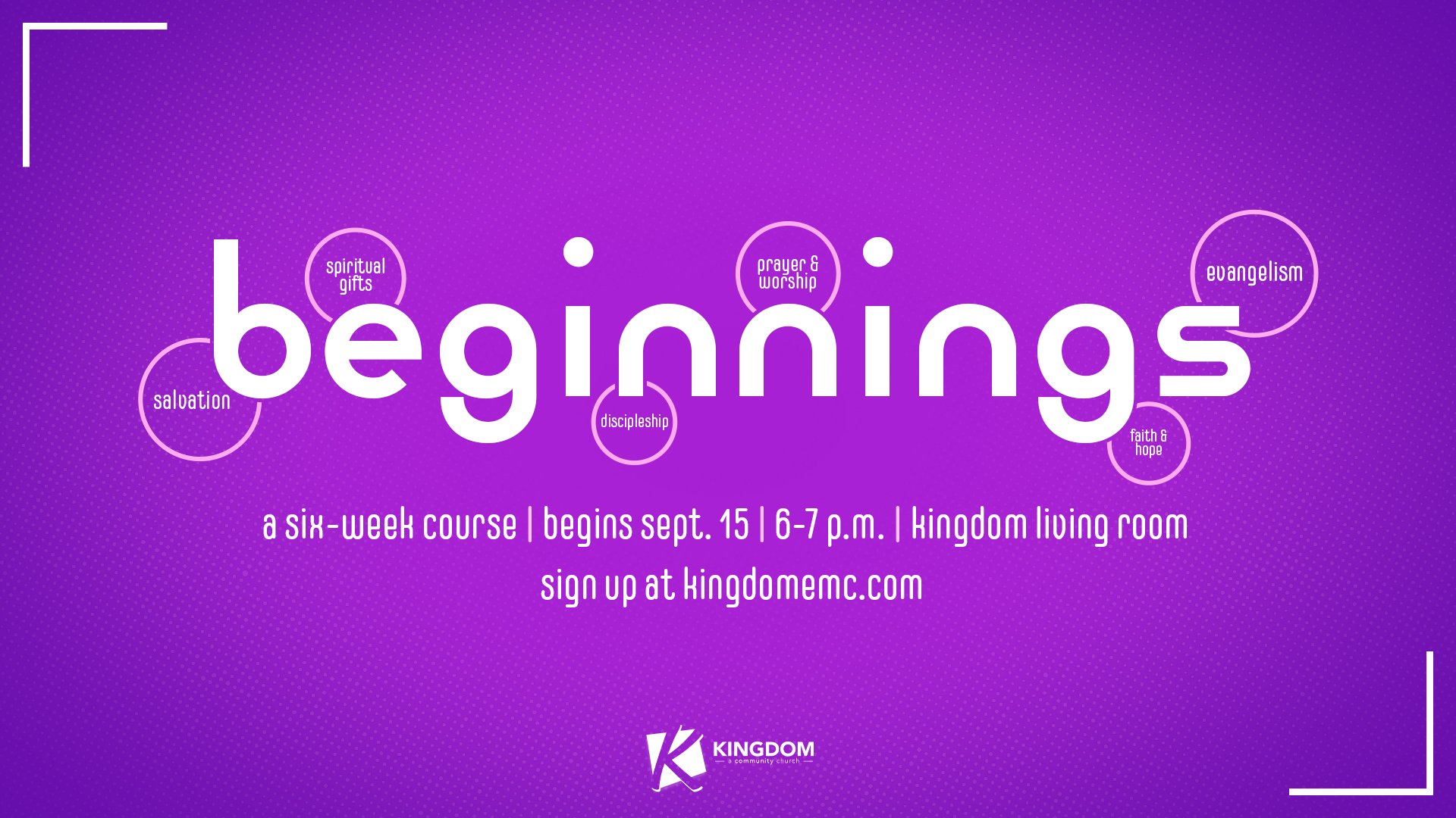 Beginnings Class