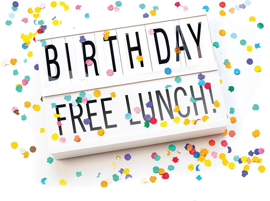 Free birthday lunch