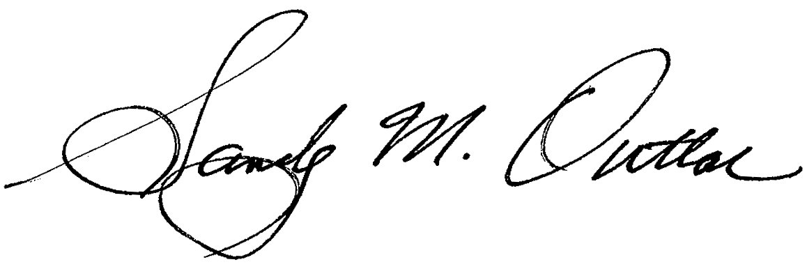 Signature of Sandy M. Outlar