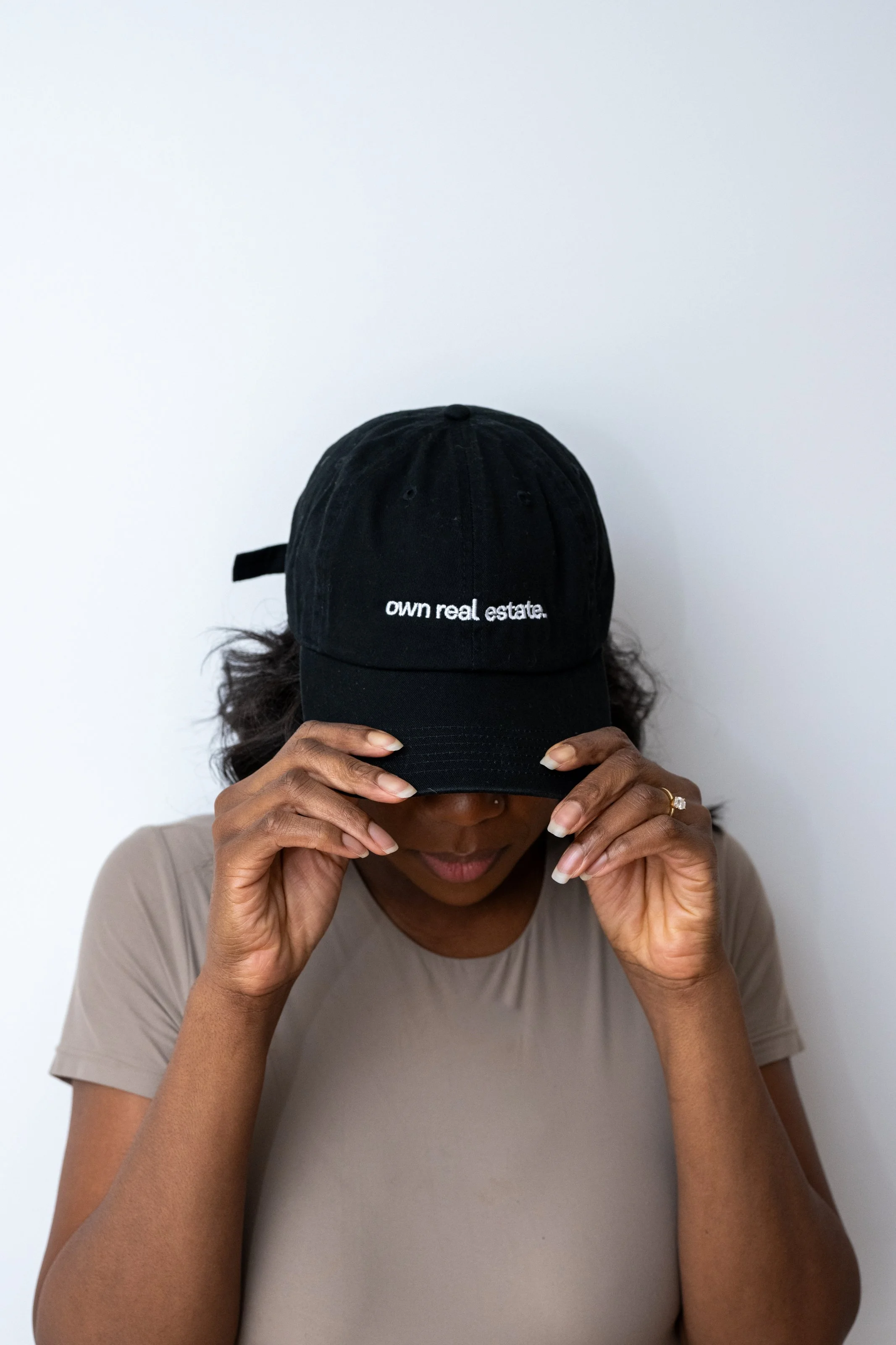 Own Real Estate Black Baseball Cap