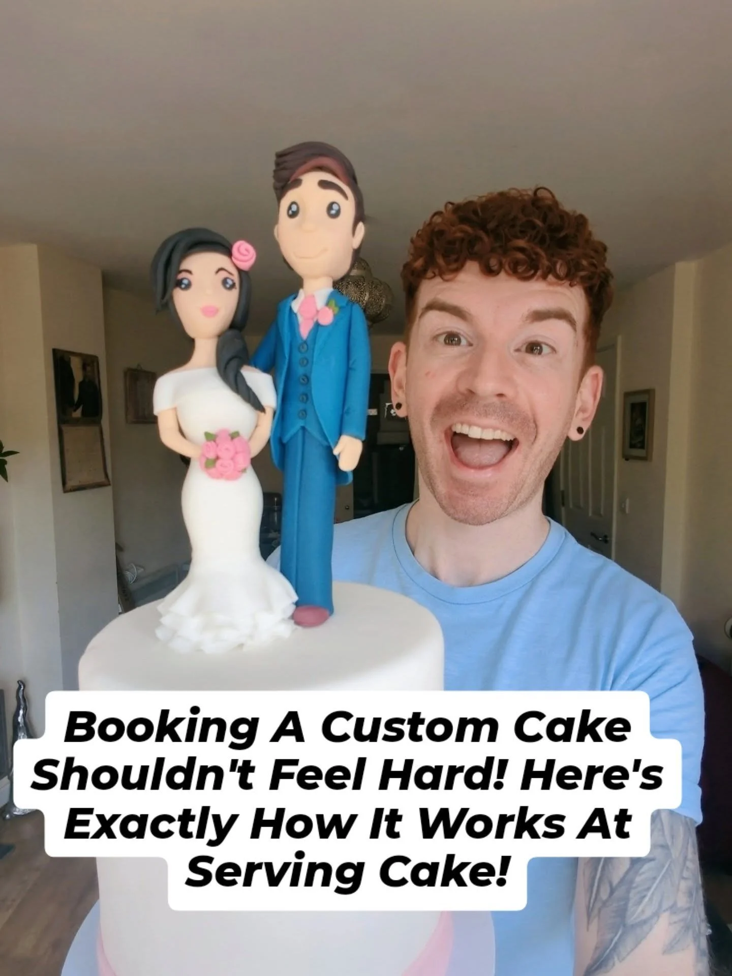 Thinking about ordering a custom cake but not sure how the process works? Let me walk you through it.Working with me is super easy...

First, you get in touch through DM or my website with your celebration date, guest numbers, and any dietary require