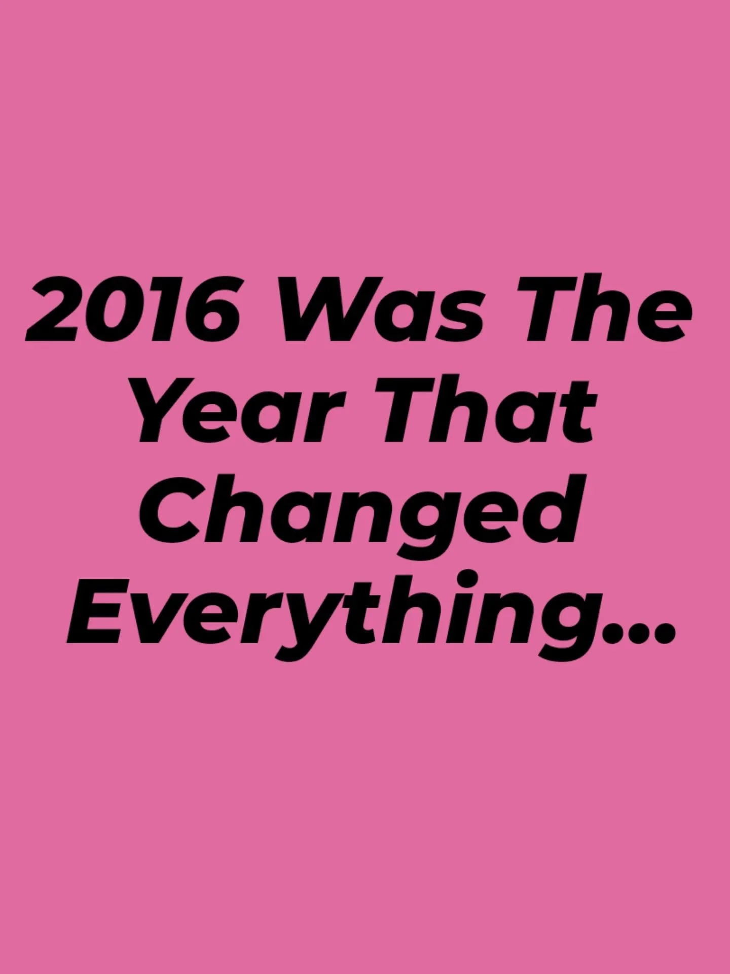 2016 was the year two things happened that completely changed my life.

I met Tom in January 2016. This photo is from our very first night out maybe even photo together. We were absolutely wrecked, as you can see. As a surprise for my 30th birthday t