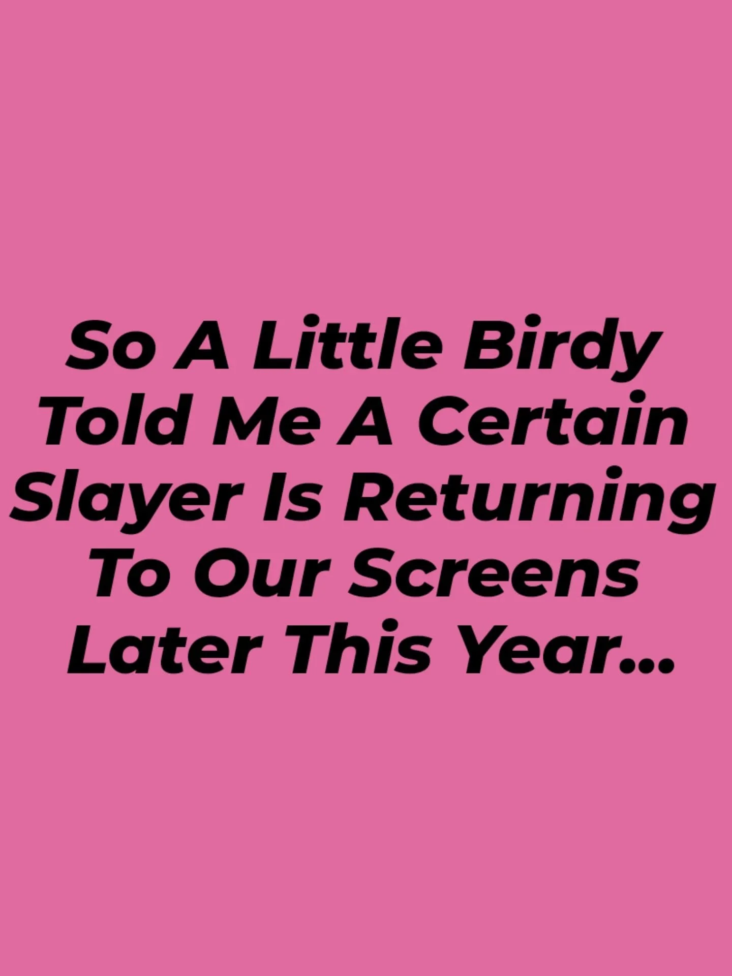 A little birdy told me that by the end of this year a certain slayer will be back on our screens...

In every generation a cake maker is born, and this one is for my fellow Buffy fans.

This is actually a bit of a throwback, one of my earlier cakes, 