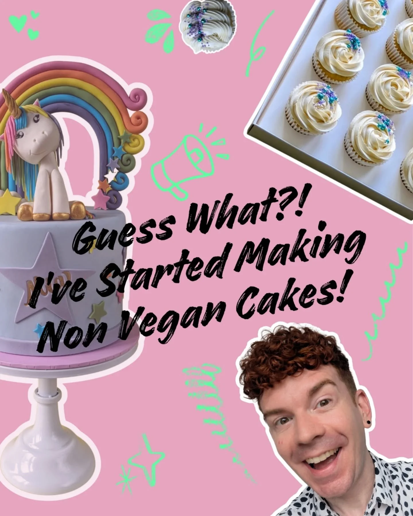 "Do you make non-vegan cakes?" No. Never have. Never will. And honestly I wouldn't change a thing.

Every single cake that leaves my kitchen is 100% vegan. Dairy free, egg free, always. That's not a limitation. That's the whole point.

I st