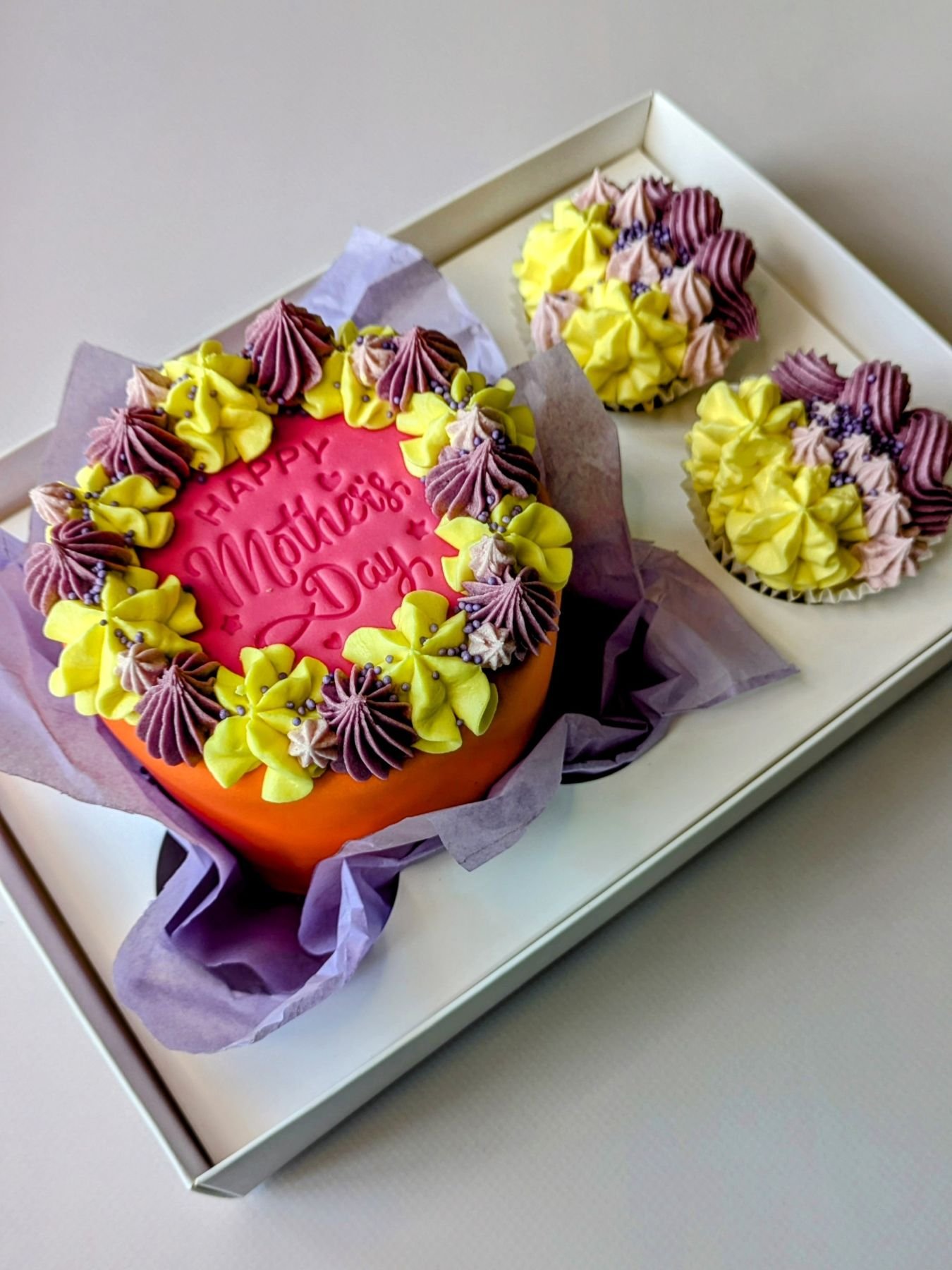 Colourful Mother's Day vegan bento box from Bristol cake maker