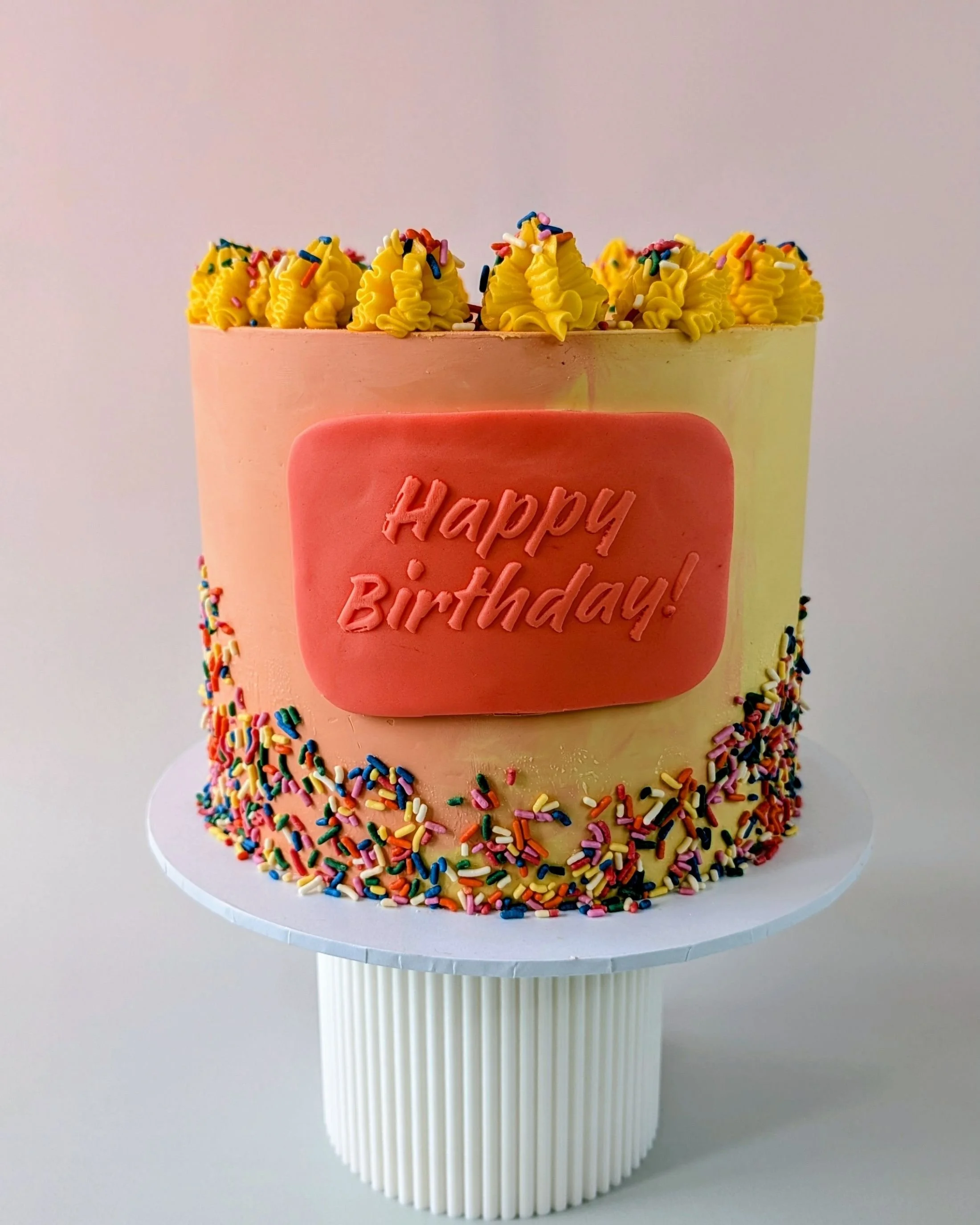 The  8" Ready To Party Vegan Celebration Cake!