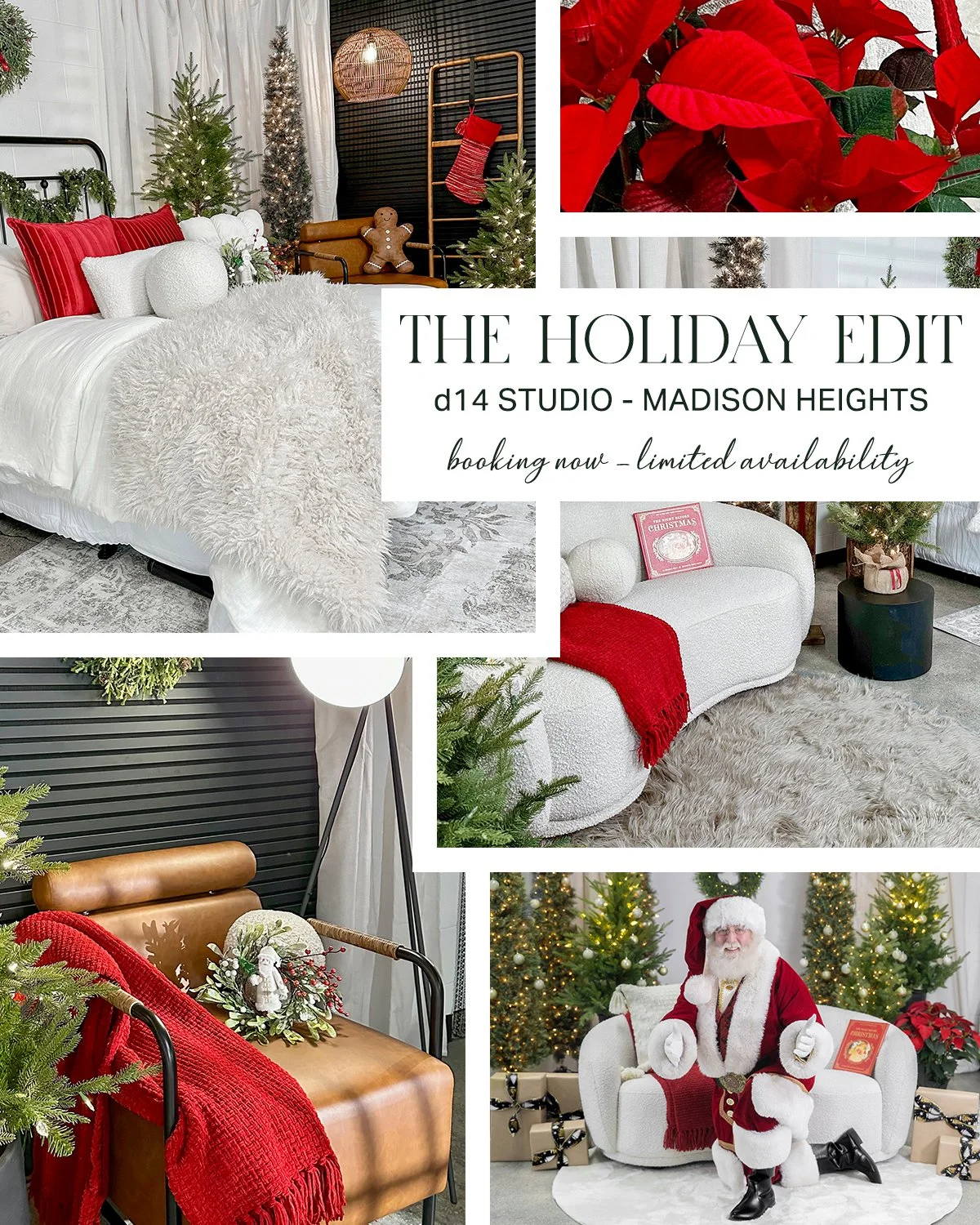 The Holiday Edit at d14 Studio
Limited availability.
Book your holiday minis before the set disappears.

www.d14studio.com 🎄
