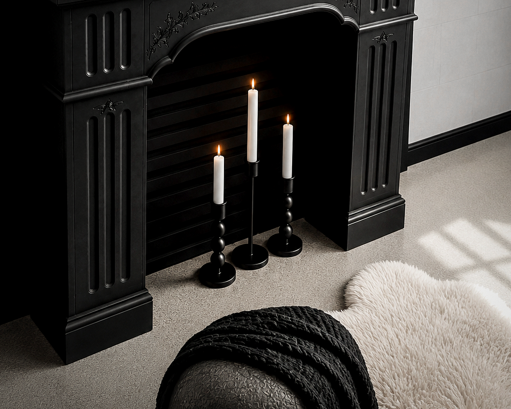 noir-mantel-candle-detail-d14-photography-studio.png