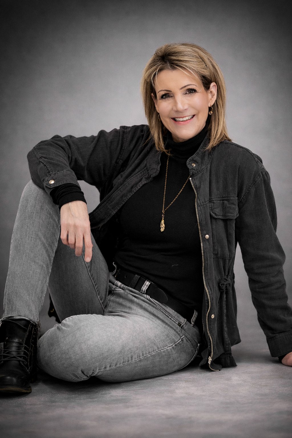 Portrait of Cindy Campian, founder and creative director of d14 Studio, a Detroit-area photography and content studio in Madison Heights, Michigan