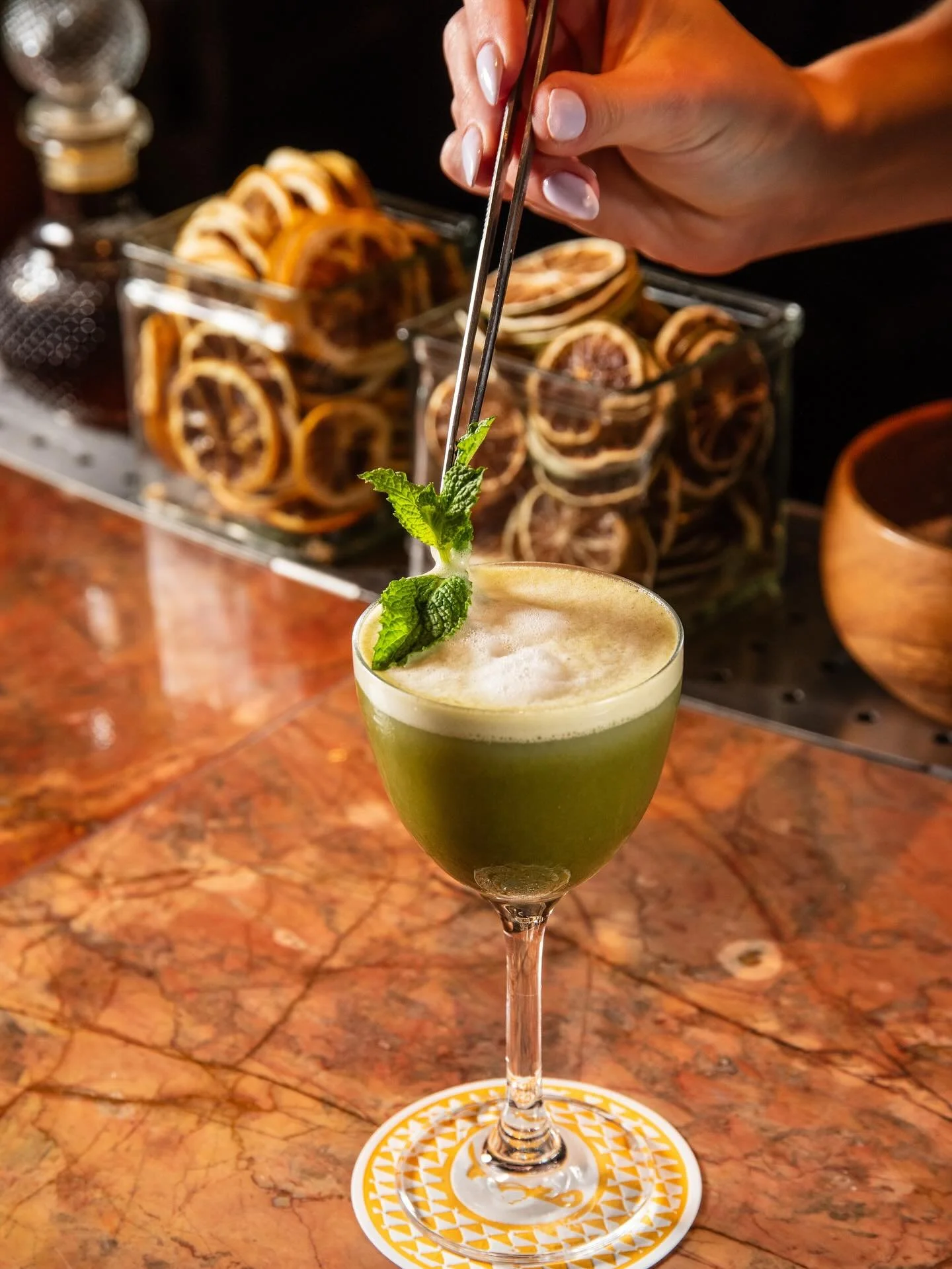 Tokyo Classics 🤝 Mexico City Flavors.

Matcha y Mexico: prickly pear, yuzu, sakura vermouth,
agave and matcha powder shaken into one dreamy pour.

Only available during happy hour. Monday&ndash;Friday, 4&ndash;6 PM.