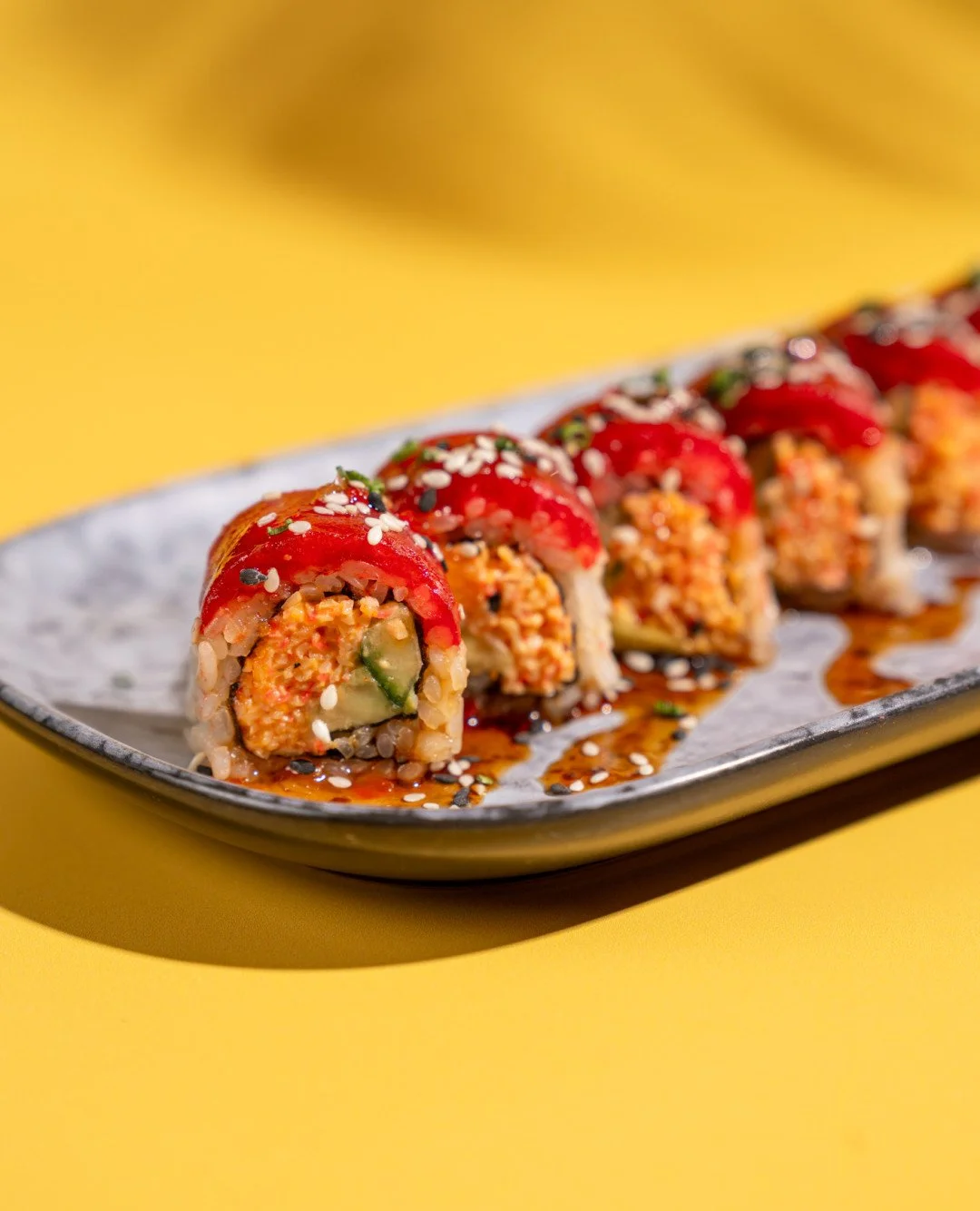 Meet the roll with a kick: our Angry Tuna Tempura brings the heat with every bite 🔥