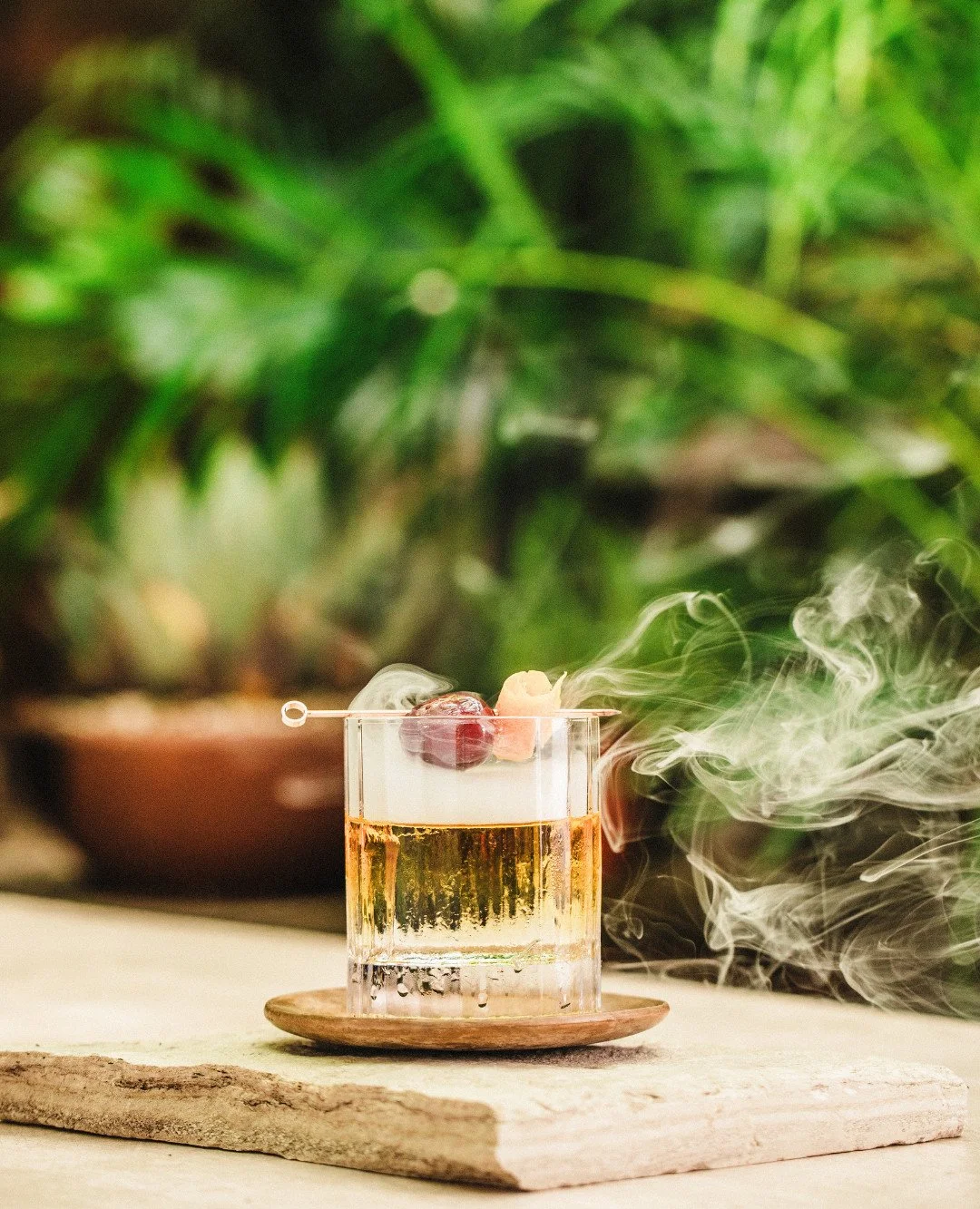 Our Smoked Old Fashioned features lyres non-alcoholic bourbon, agave, vanilla, orange, and non-alcoholic bitters for a spirit-free sip with flavor and flair. 

Enjoy it and the rest of our Art of Zero Proof spirit-free cocktail collection through Jan