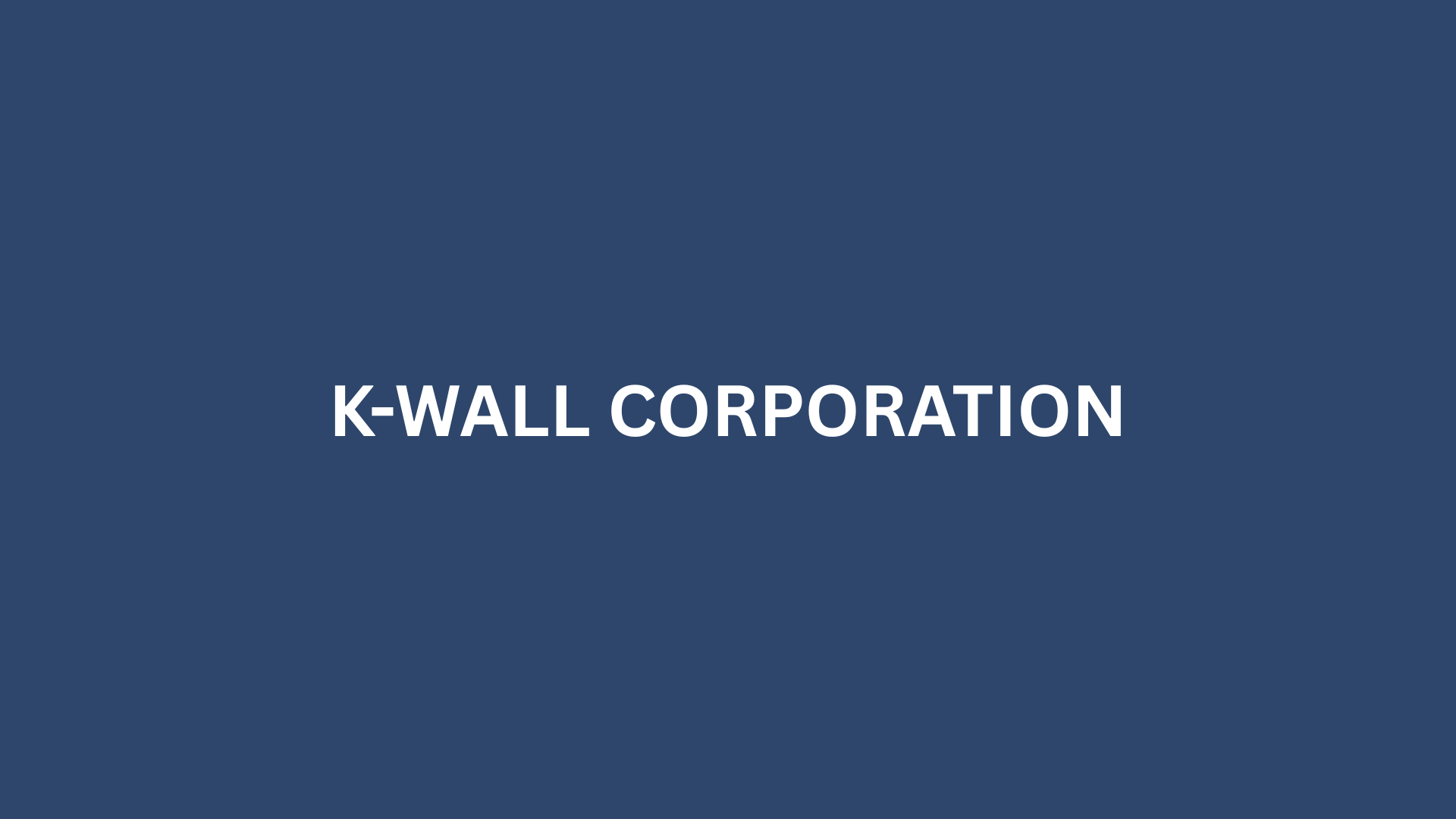 K-WALL CORPORATION - 100,000 S.F.