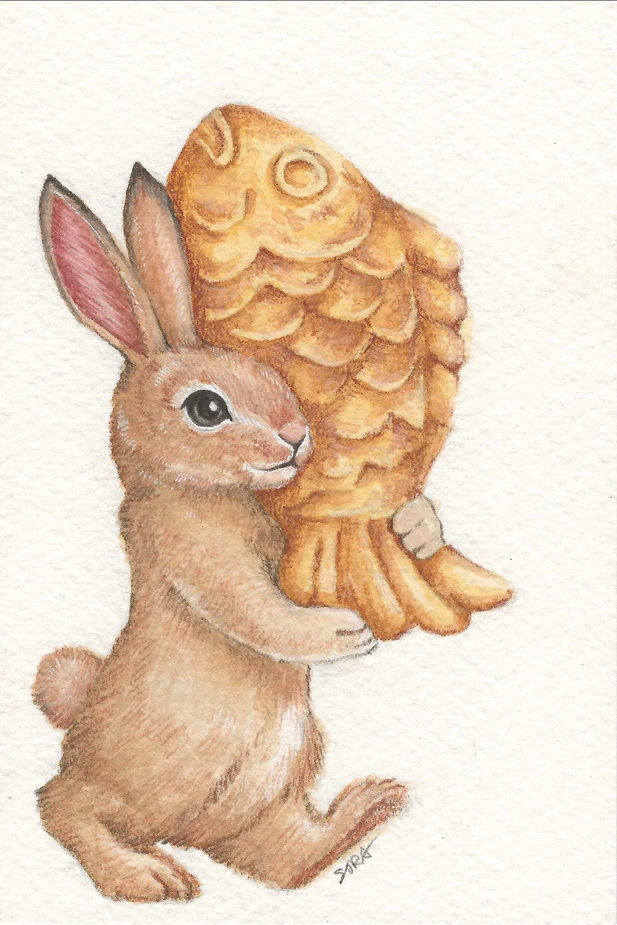 Watercolor and colored pencils