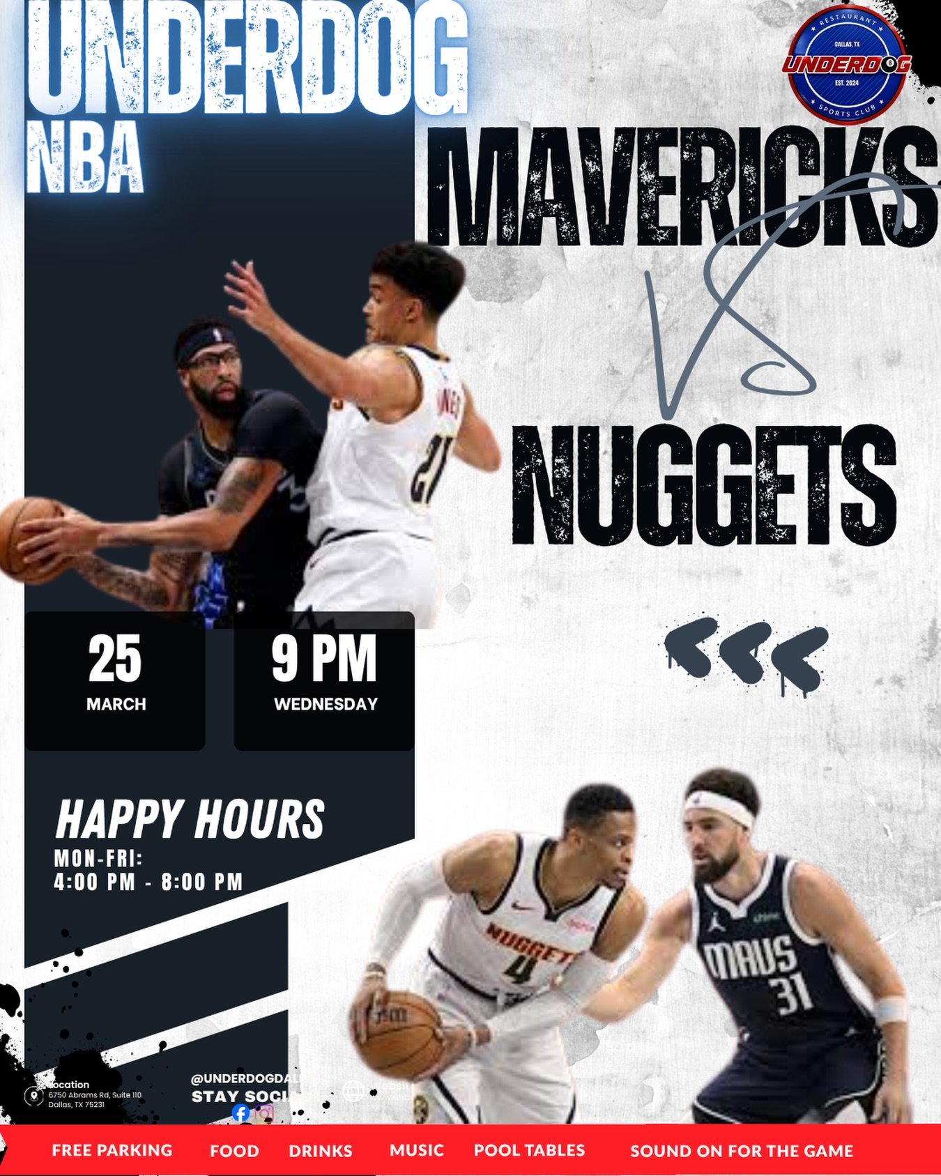 🔥 Late Night Hoops at Underdog 🔥

The Dallas Mavericks hit the road to face the Denver Nuggets tonight at 9PM &mdash; and this one&rsquo;s all about pace, star power, and buckets.

From deep threes to MVP-level plays, this matchup brings serious he