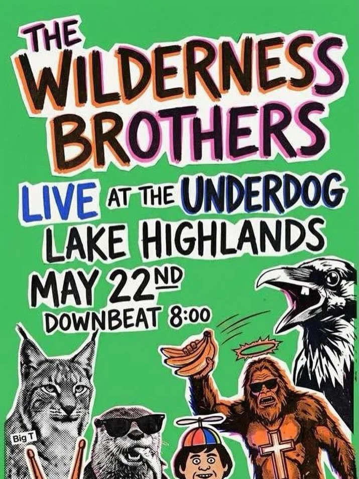 🎶 LIVE MUSIC NIGHT at Underdog Lake Highlands 🎶

The Wilderness Brothers are bringing the wild energy this May 22nd 🤠🔥
Get ready for a night of good music, cold drinks, and unforgettable vibes at Underdog!

🗓 Thursday, May 22
⏰ Downbeat at 8:00 