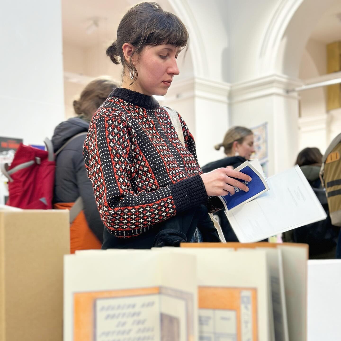 Being obsessed with books, magazines and zines as always, this time I became this fully focused magda in @edinburghcollegeofart during the book &amp; zine fair. 

It's not only print and illustration, you need to design a typography, play with differ