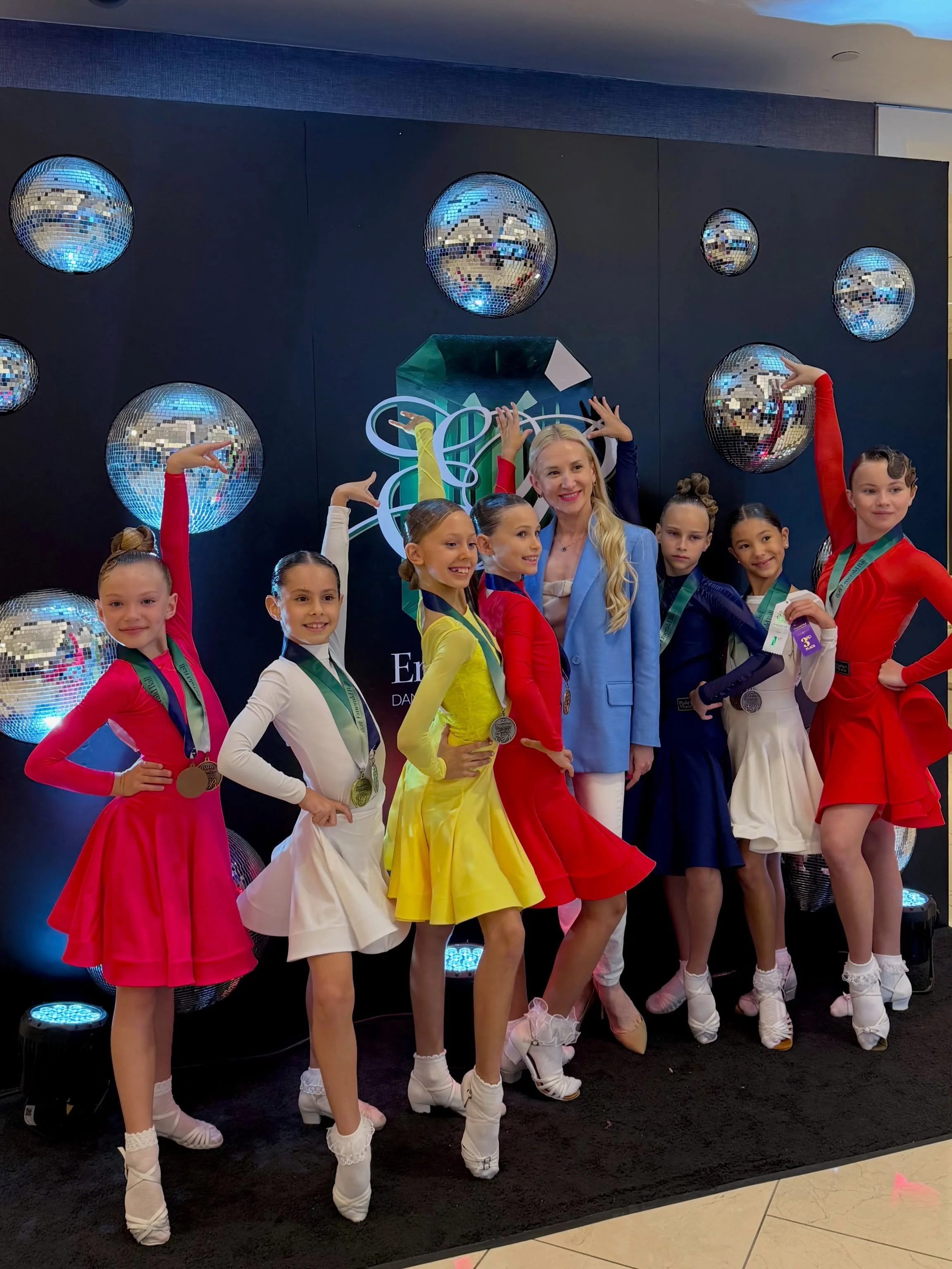 Such a beautiful weekend in California ✨ 💃🕺@emeraldballdancesport 

Our girls did amazing at the Ballroom competition every one of them made it to the finals and brought home medals 😍 💞 So proud of how they represented our studio 🙏👏🫶

We keep 