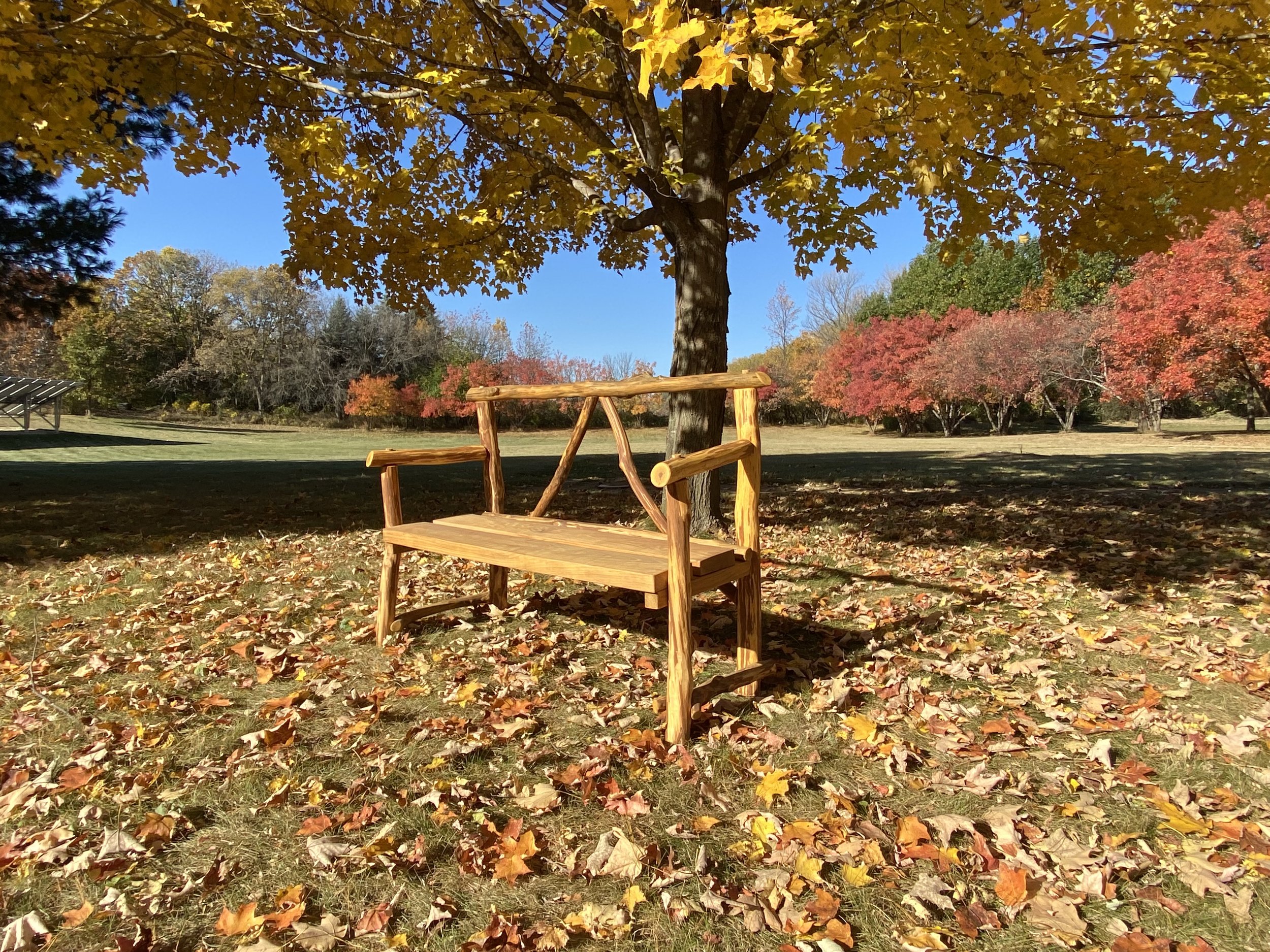 Hand crafted wooden bench #2