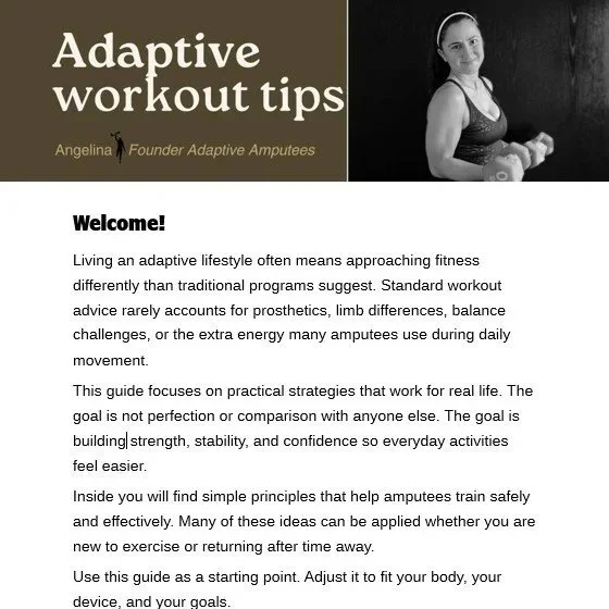 Strength & Balance Exercises for Amputees: Adaptive Fitness Guide