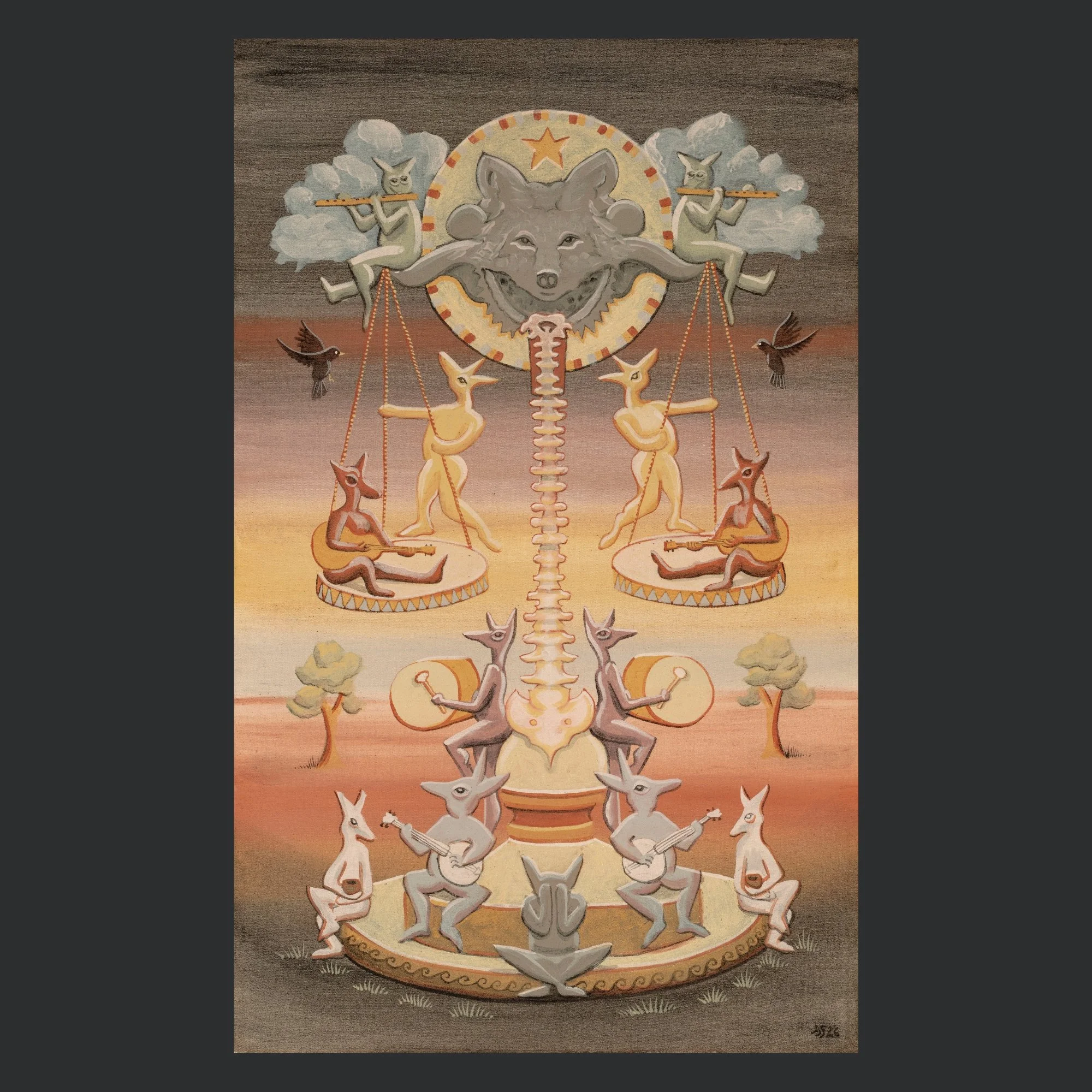 "FOLK MAGIC" ARCHIVAL PRINT ON COLD PRESS COTTON PAPER