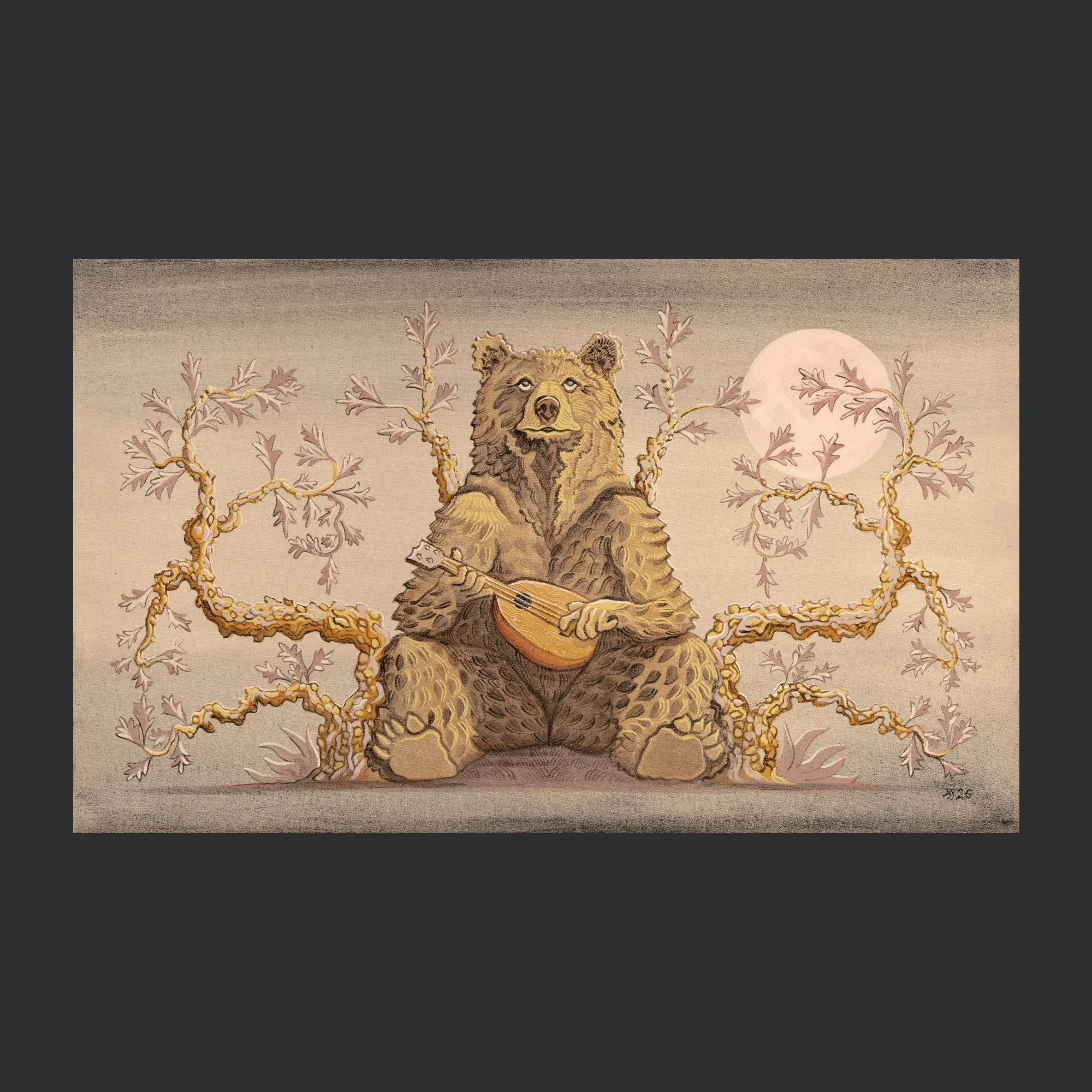 "BEAR" ARCHIVAL PRINT ON COLD PRESS COTTON PAPER