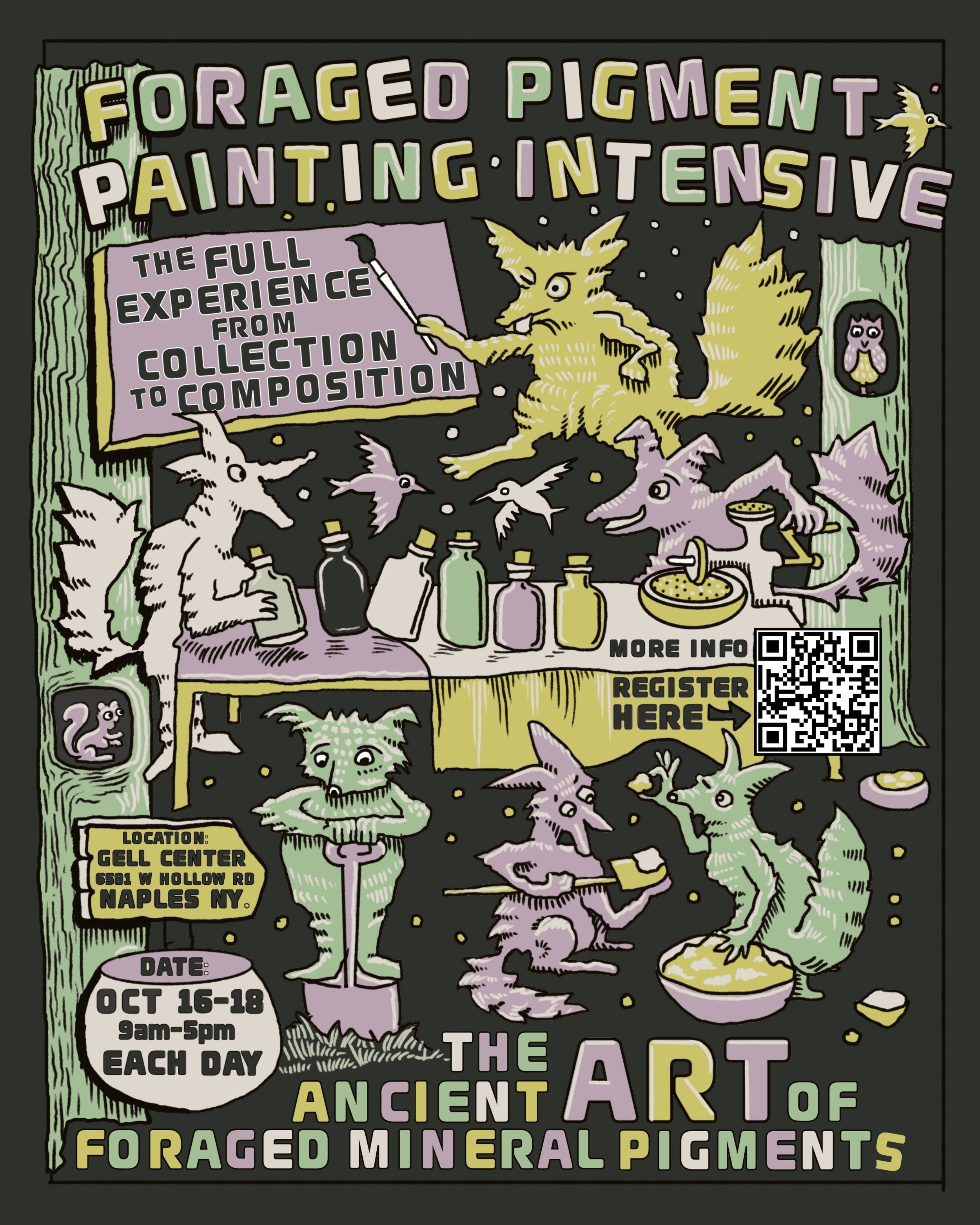 Foraged Pigment Painting Intensive @ the Gell Center