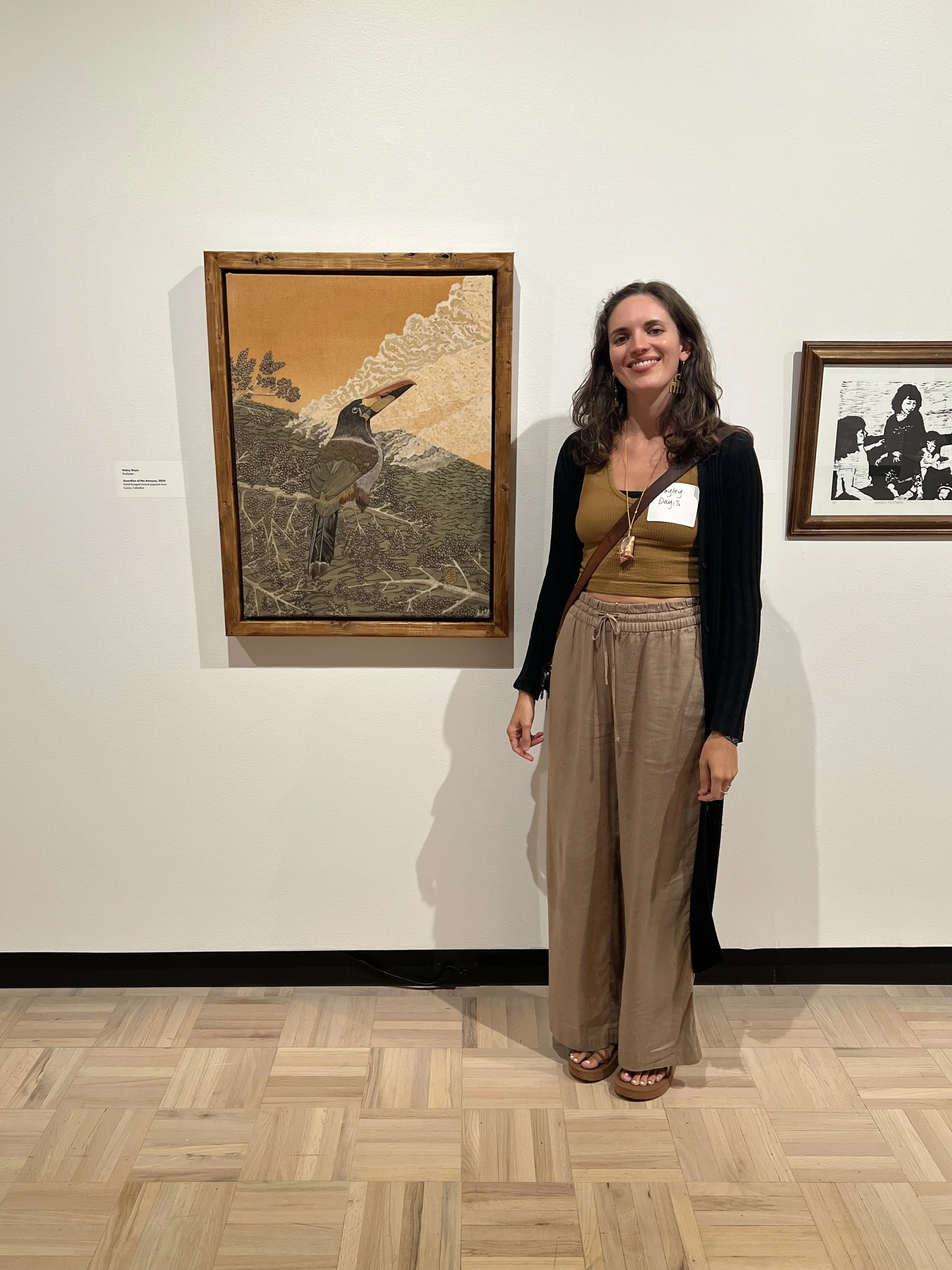 "GUARDIAN" ORIGINAL FORAGED PIGMENT PAINTING