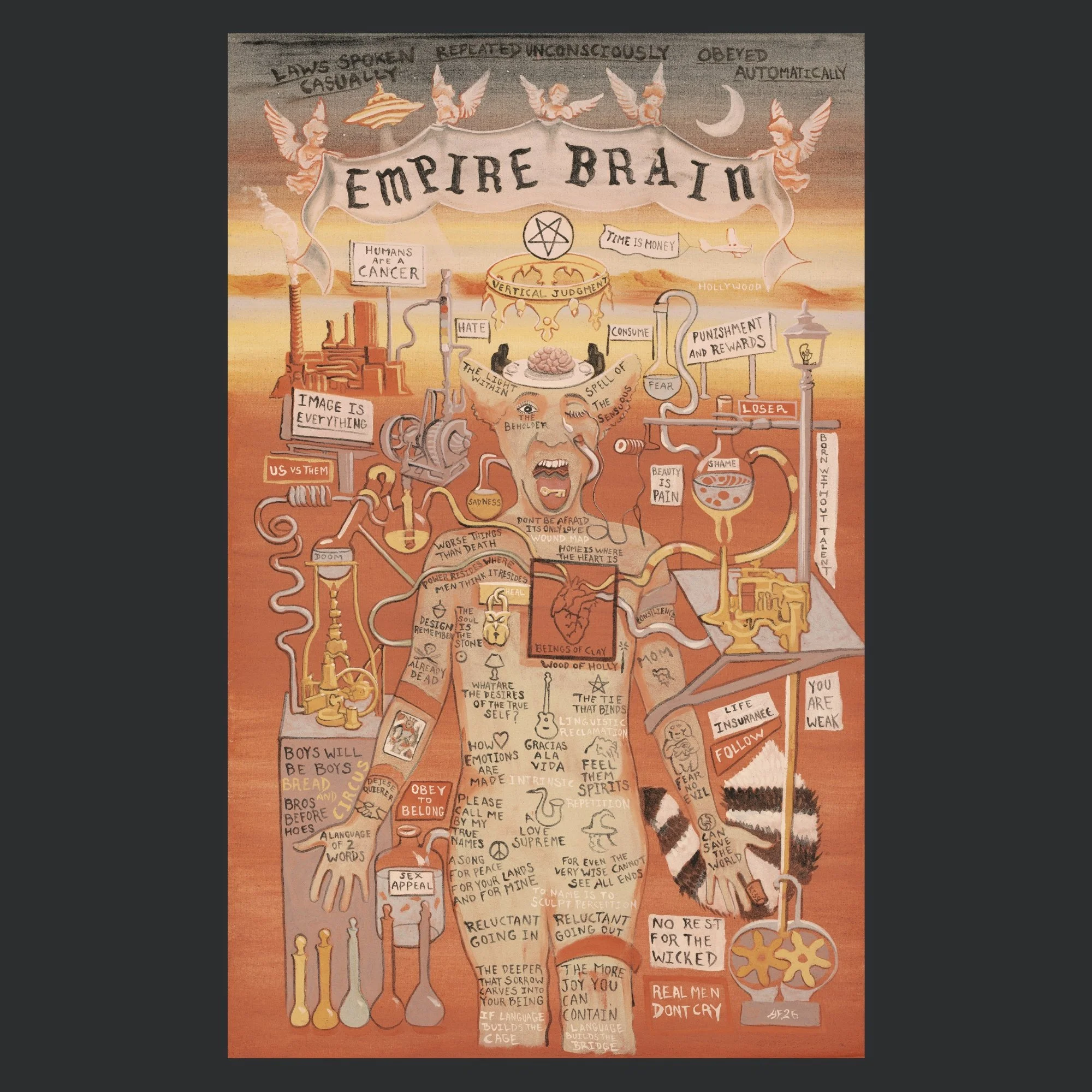 "EMPIREBRAIN" ARCHIVAL PRINT ON COLD PRESS COTTON PAPER