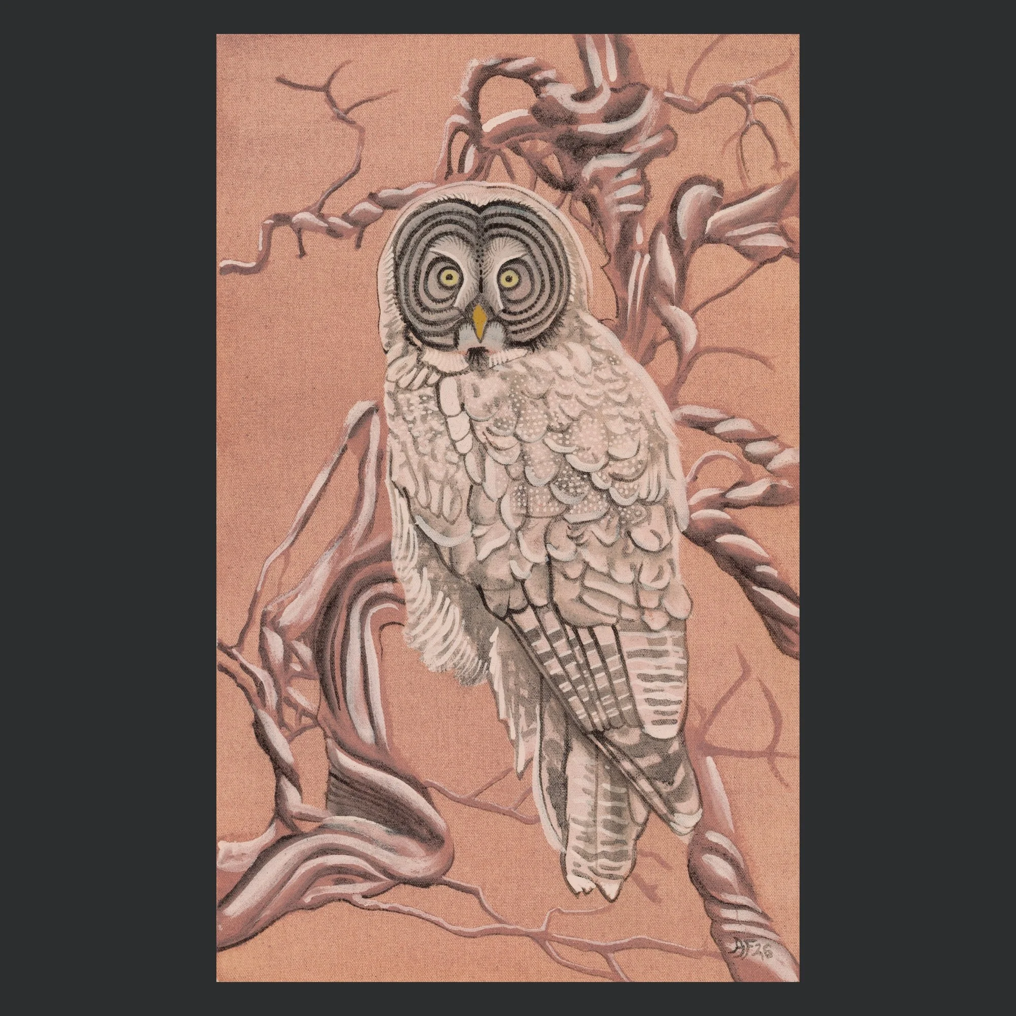 "GREY OWL" ARCHIVAL PRINT ON COLD PRESS COTTON PAPER