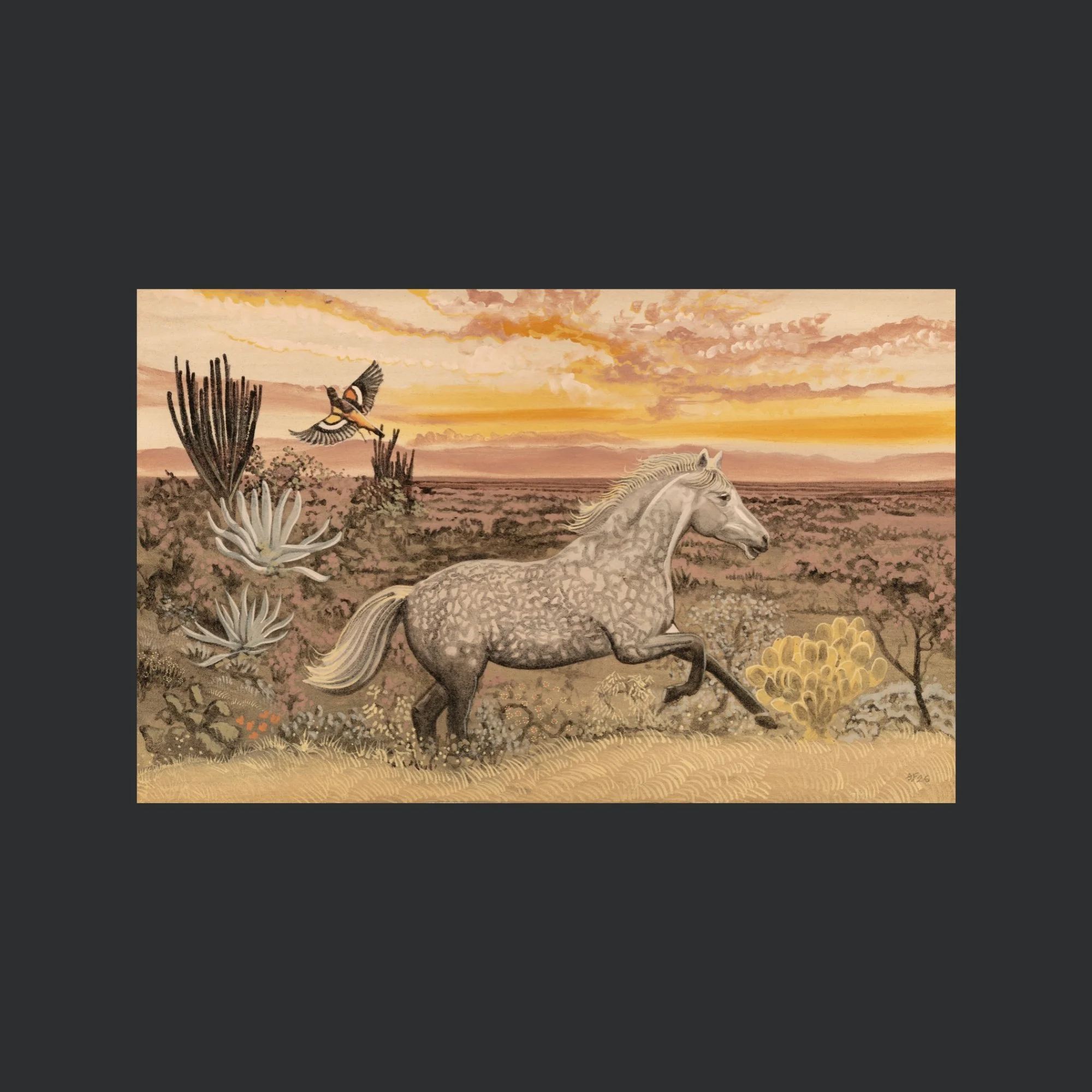 "WARLANDER" ARCHIVAL PRINT ON COLD PRESS COTTON PAPER