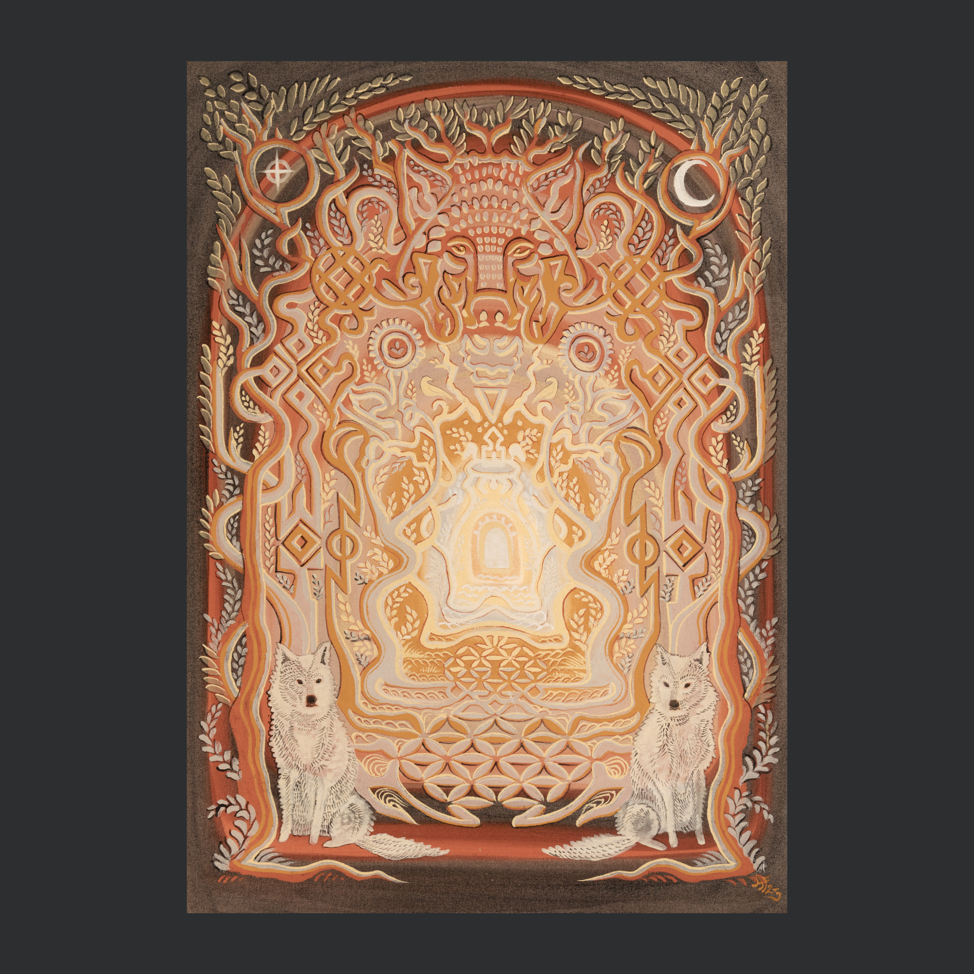"WHITE WOLVES" ARCHIVAL PRINT ON COLD PRESS COTTON PAPER