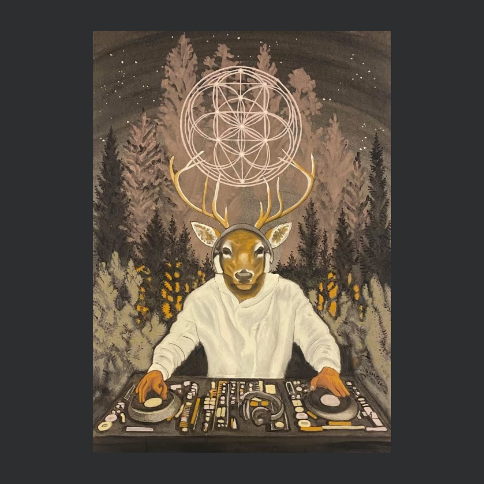 "INITIATE" ARCHIVAL PRINT ON COLD PRESS COTTON PAPER