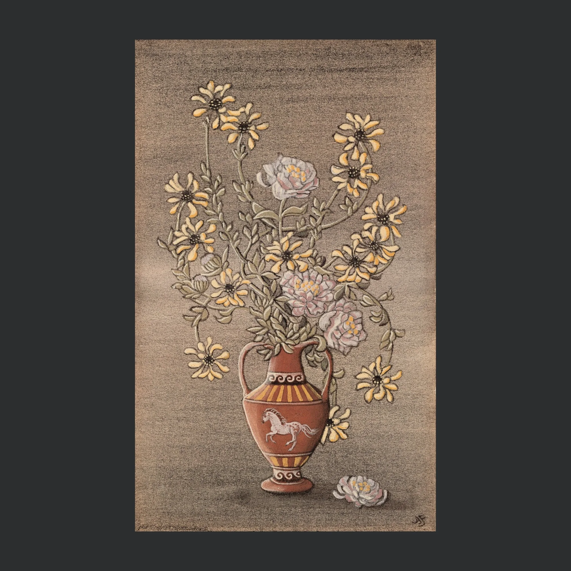 "LITTLE FLOWER POT" ARCHIVAL PRINT ON COLD PRESS COTTON PAPER