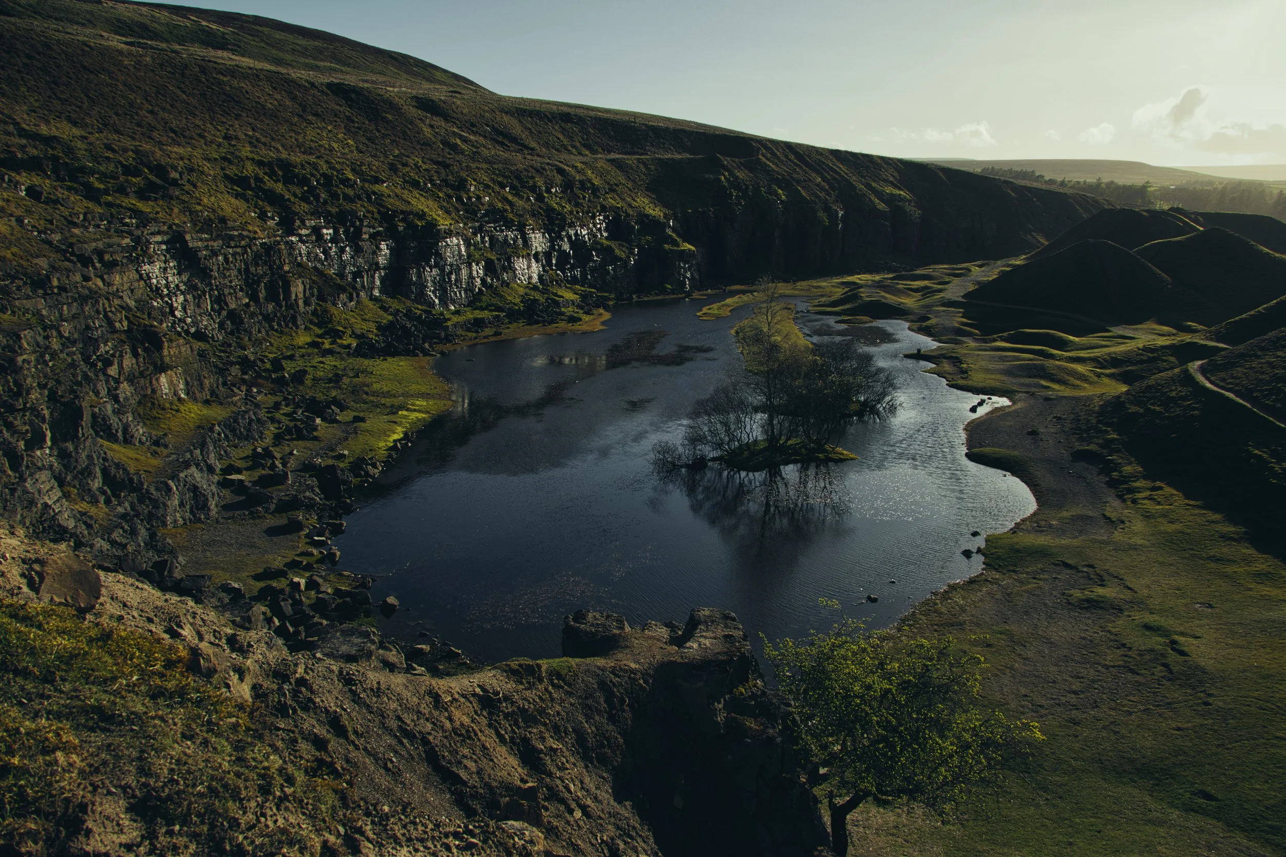 Low Bollihope Quarry and Lake