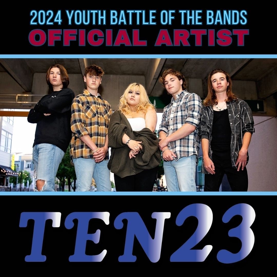 Youth Battle of the Bands 2024 Featured Artists: Ten23⁠
⁠
TEN23, is a 5 piece alternative/progressive rock band, with powerful soulful vocals. These local teenagers never fail to impress.⁠
⁠
Catch them this Saturday, 4/13 along with five other high s