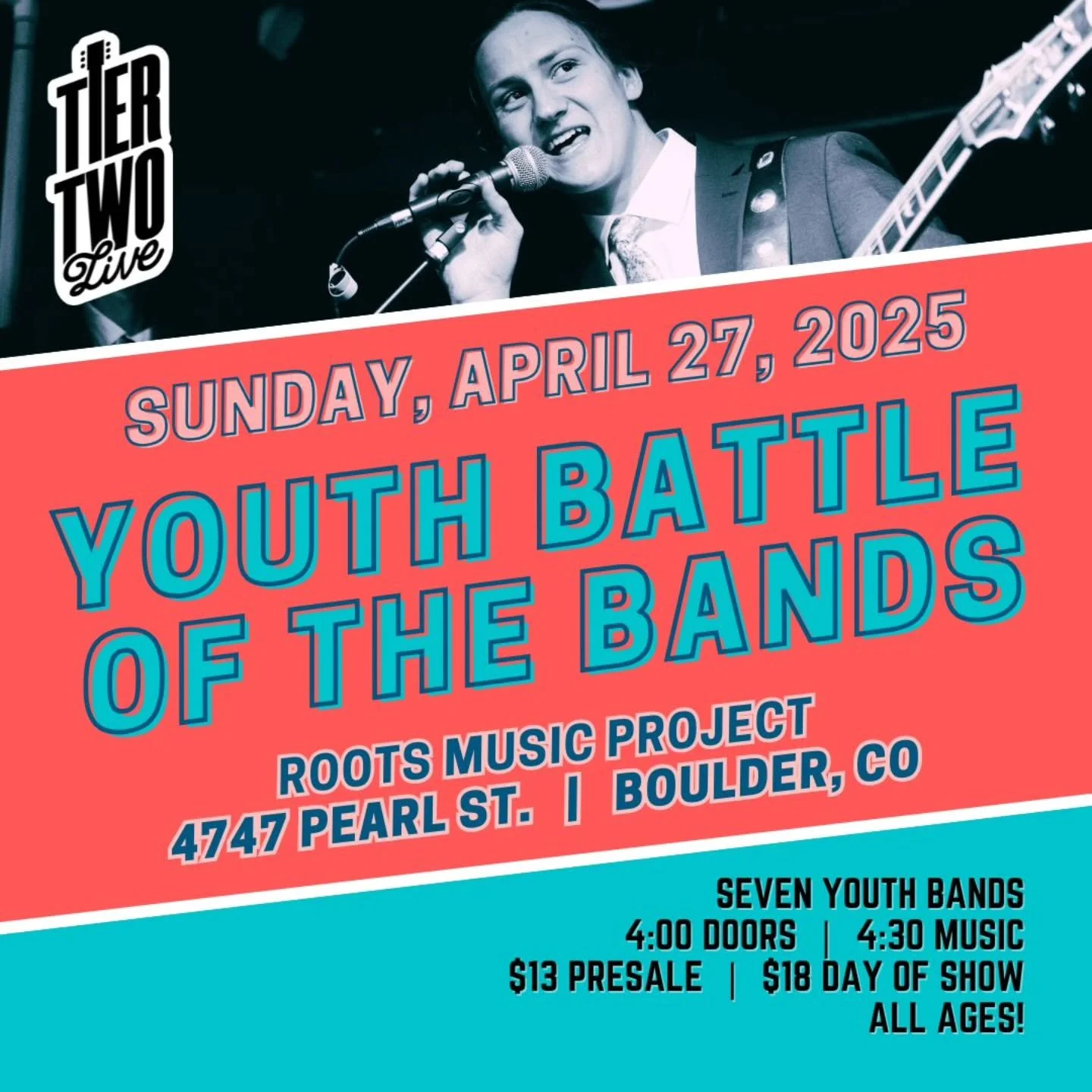 Today is the final day to pick up your pre-sale tickets! Come out and support these six amazing bands tomorrow! They need your energy. We'll still have tickets for sale at the door. 

#youthbattleofthebands #indiemusic #battleofthebands #allages #you