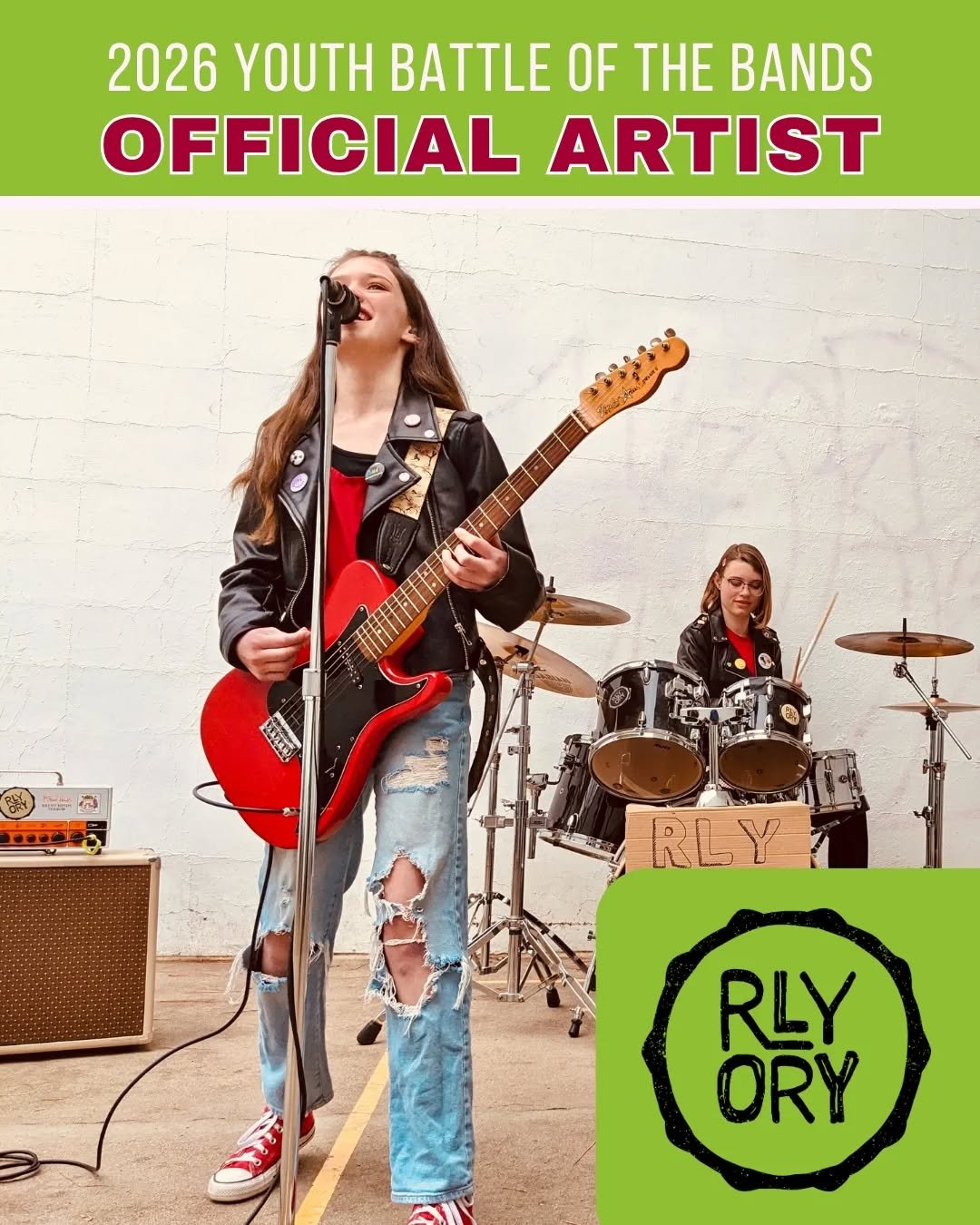 Youth Battle of the Bands Artist: RLY ORY

RLY ORY (pronounced early&rsquo;oree) got their start in January 2023 performing at youth open mic nights, &amp; by March 2023 they performed their first set of music at a bowling alley in Fort Collins, CO. 