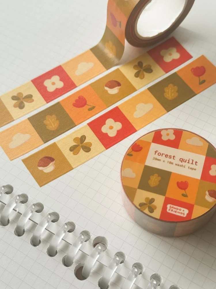 Forest Quilt Washi Tape