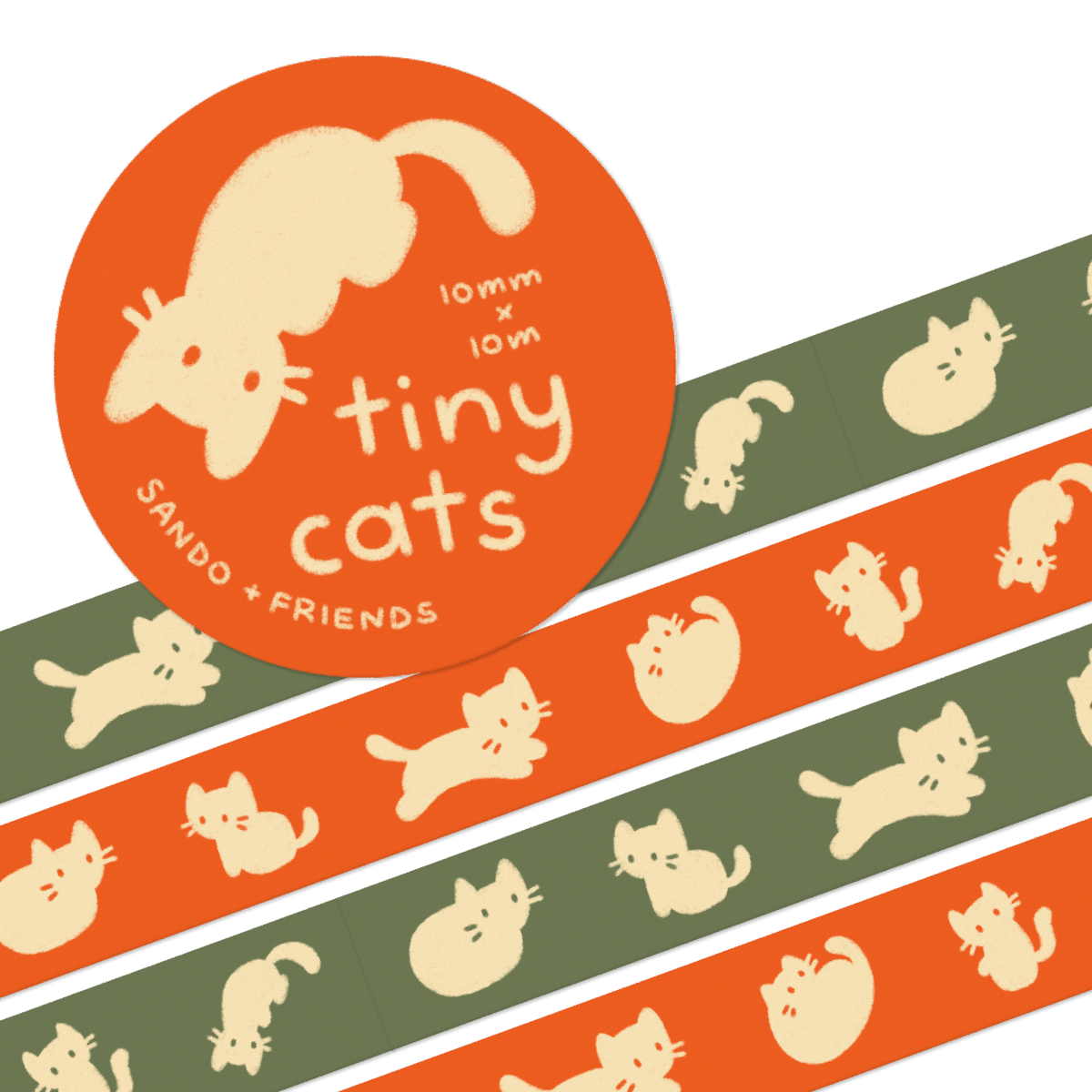 Tiny Cats Washi Tape