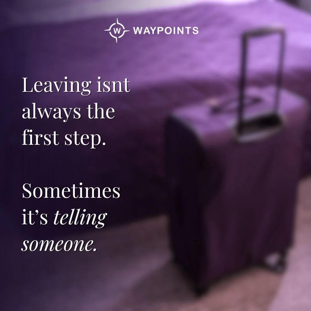 Leaving isn&rsquo;t always the first step. Sometimes it's telling someone. ​

How to respond when someone discloses abuse:​
-Listen without judgment
-Believe what you hear
-Ask how you can help, don&rsquo;t assume
-Respect their pace and choices
-Ref