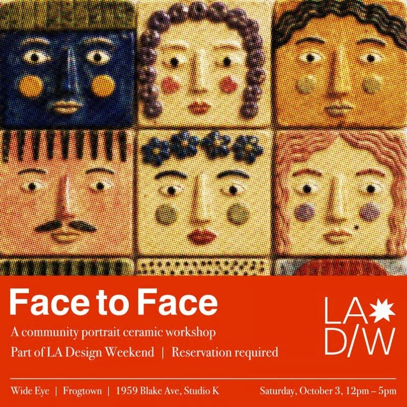 Saturday 10/03 - Portrait Ceramic Workshop @ Wide Eye 
