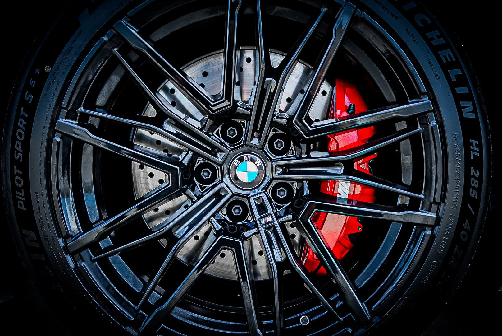 White 2026 BMW M5  along Courtney Campbell Causeway, Tampa FL.