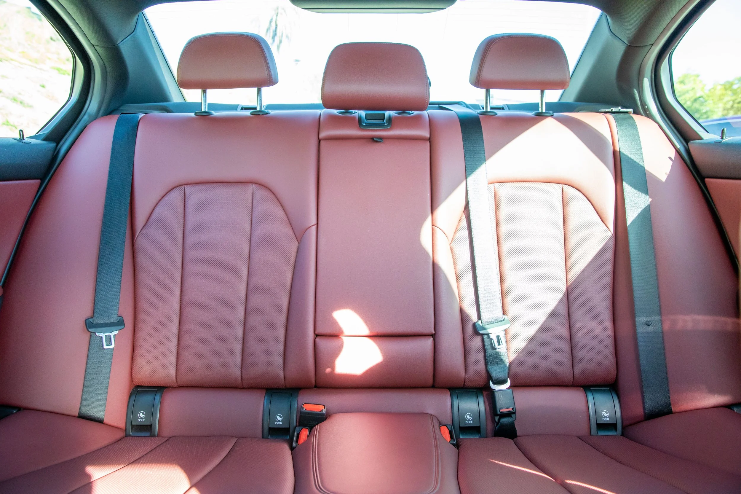 Grey 2022 BMW 330E along Courtney Campbell Causeway, Tampa FL.