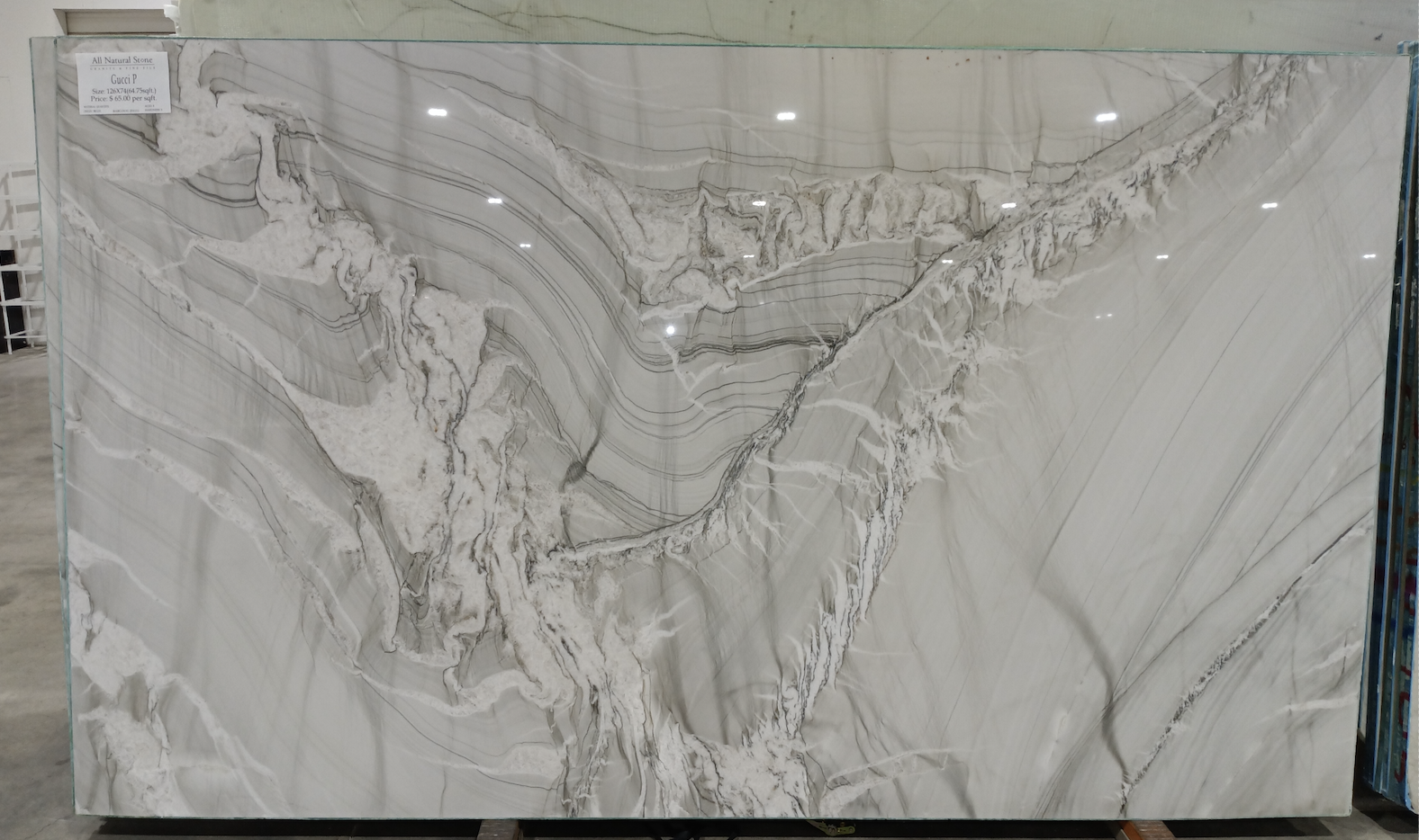 Lot# 231111 / Size: 74" x 126" / Finish: Polished