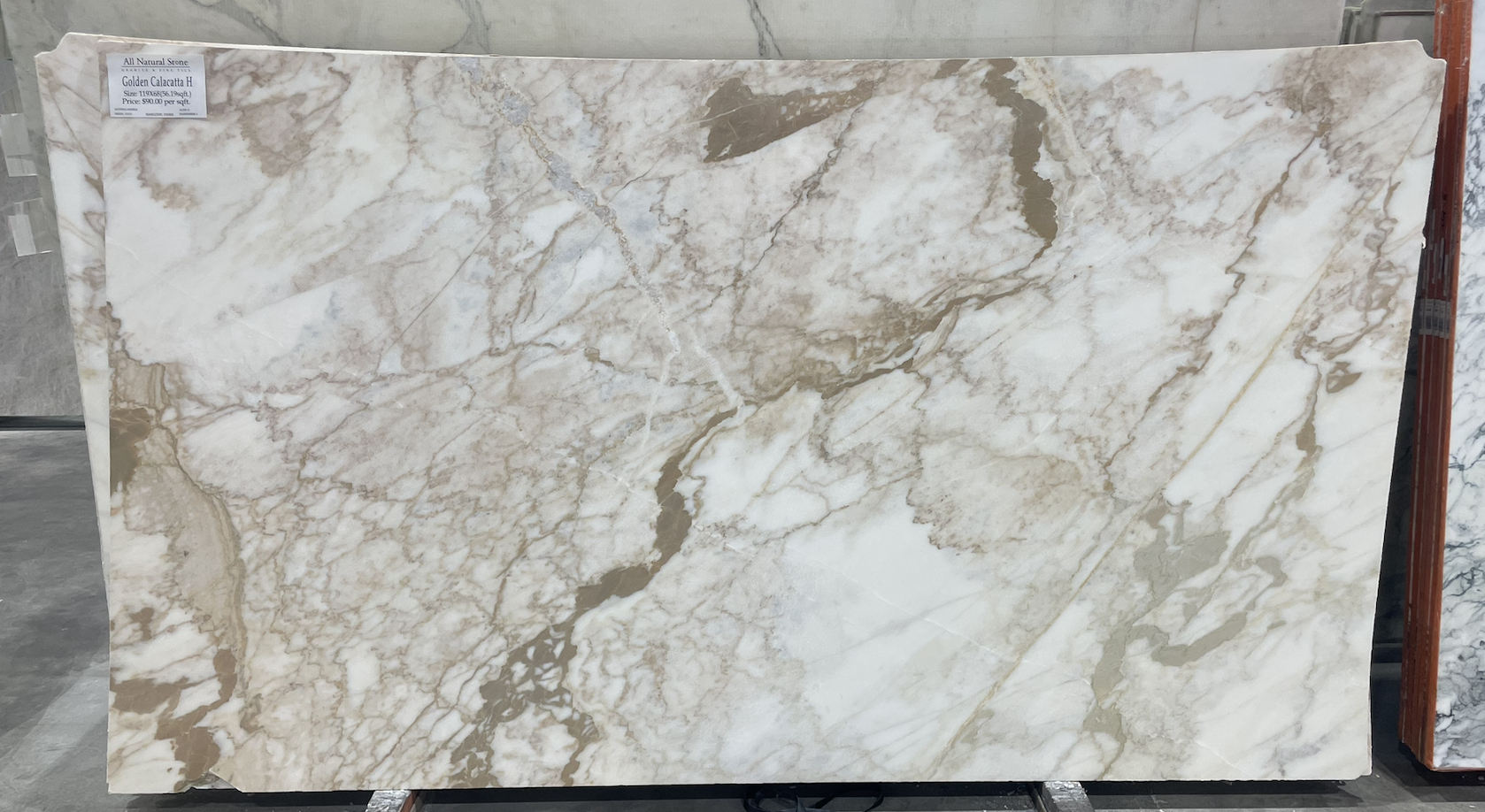Lot# 231803 / Size: 68" x 119" / Finish: Honed
