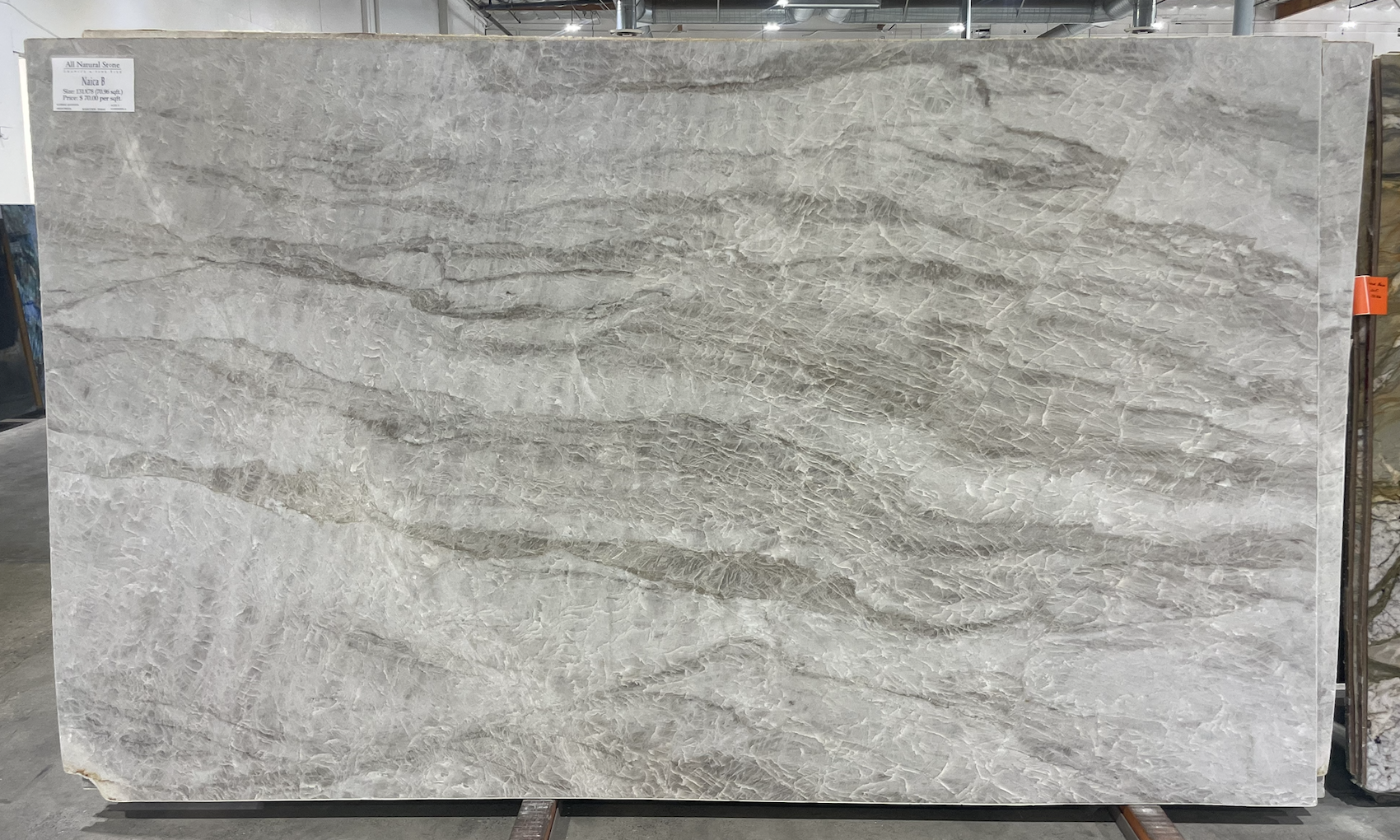 Lot #231641 / Size: 78" x 131" / Finish: Brush Hammered
