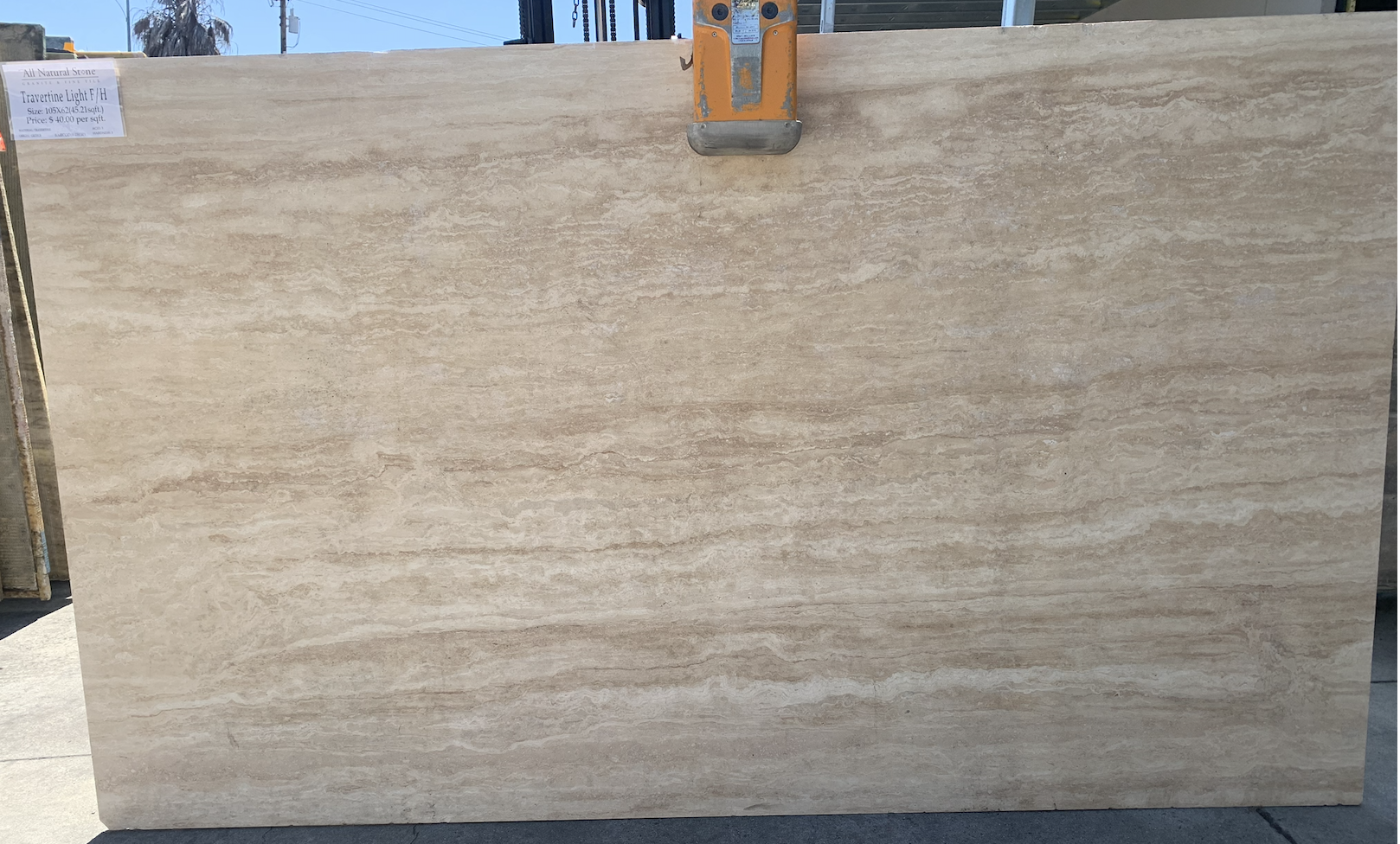 Lot#: 231101 / Size: 62" x 105" / Finish: Flamed/Honed