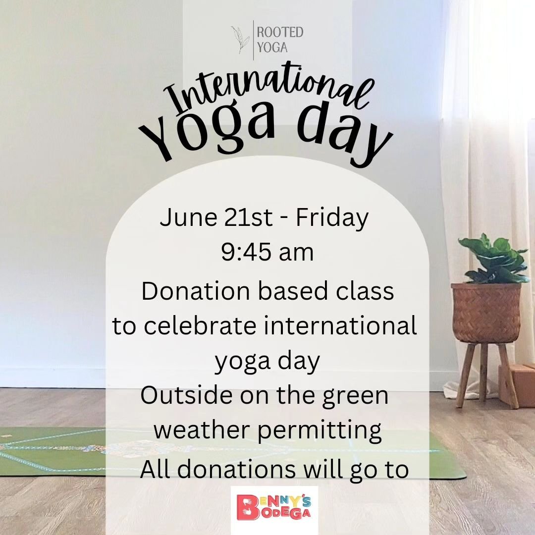 .
This #internationalyogaday we are helping our community ☀️
 
One of the most important aspects of yoga to me is sharing. Yoga brings joy to our bodies, minds, and spirits. Being able to share that energy when we leave a class is what's it's all abo